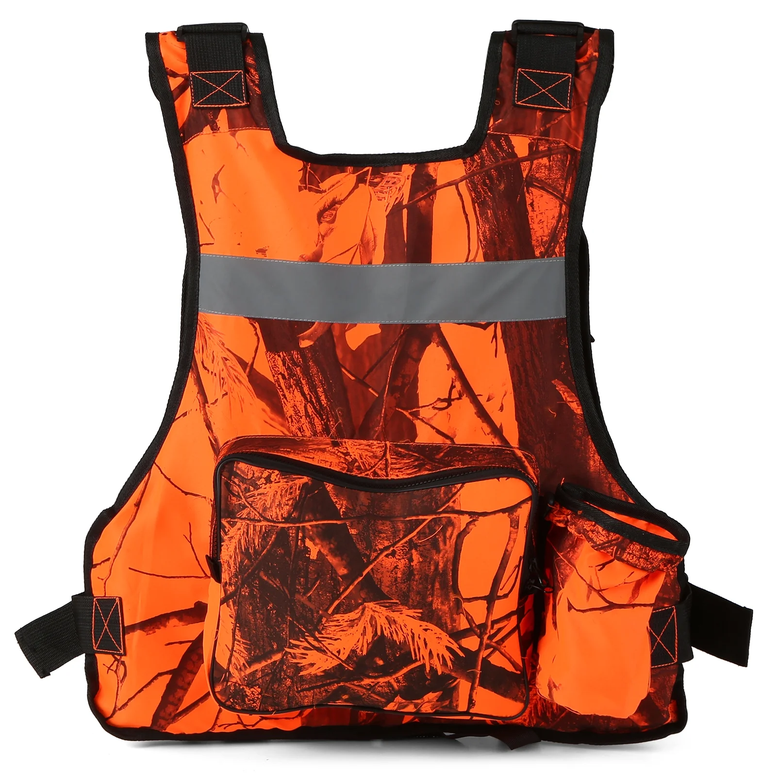 JARUSITE Multi-Pockets Fly Fishing Jacket Vest with Water Bottle Holder for Kayaking Sailing Boating Water Sports