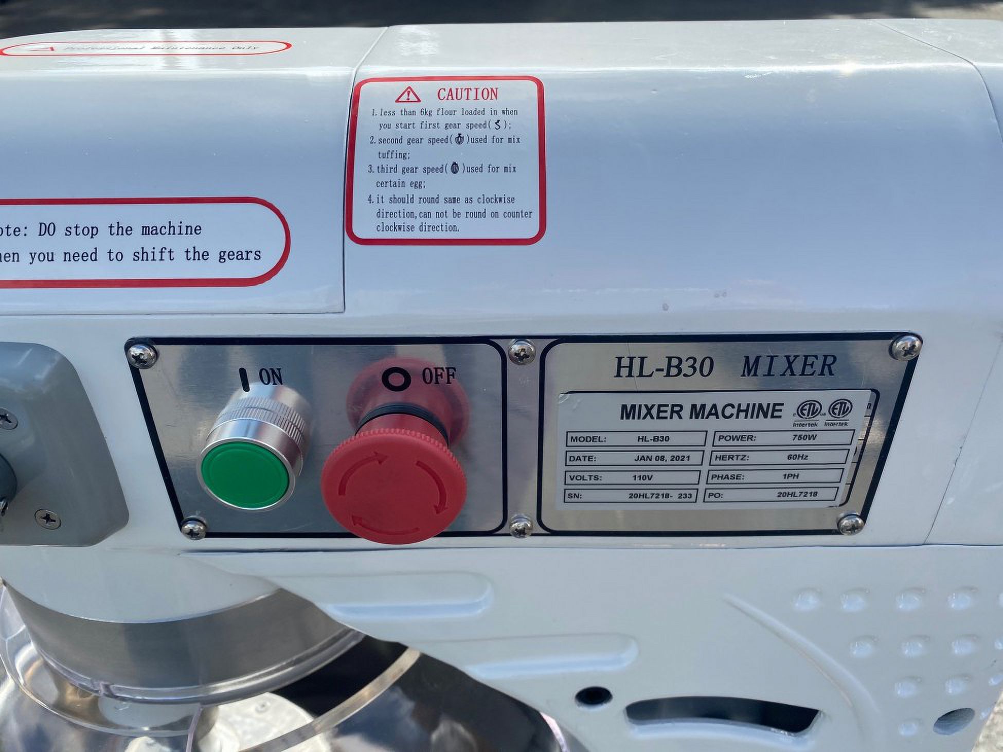 30 Qt Gear Driven Commercial Planetary Mixer NSF HL-B30small