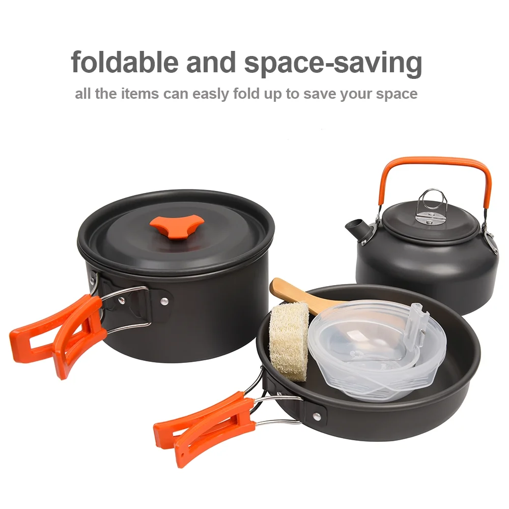 ZTOO 10 Piece Aluminum Camping Mess Kit