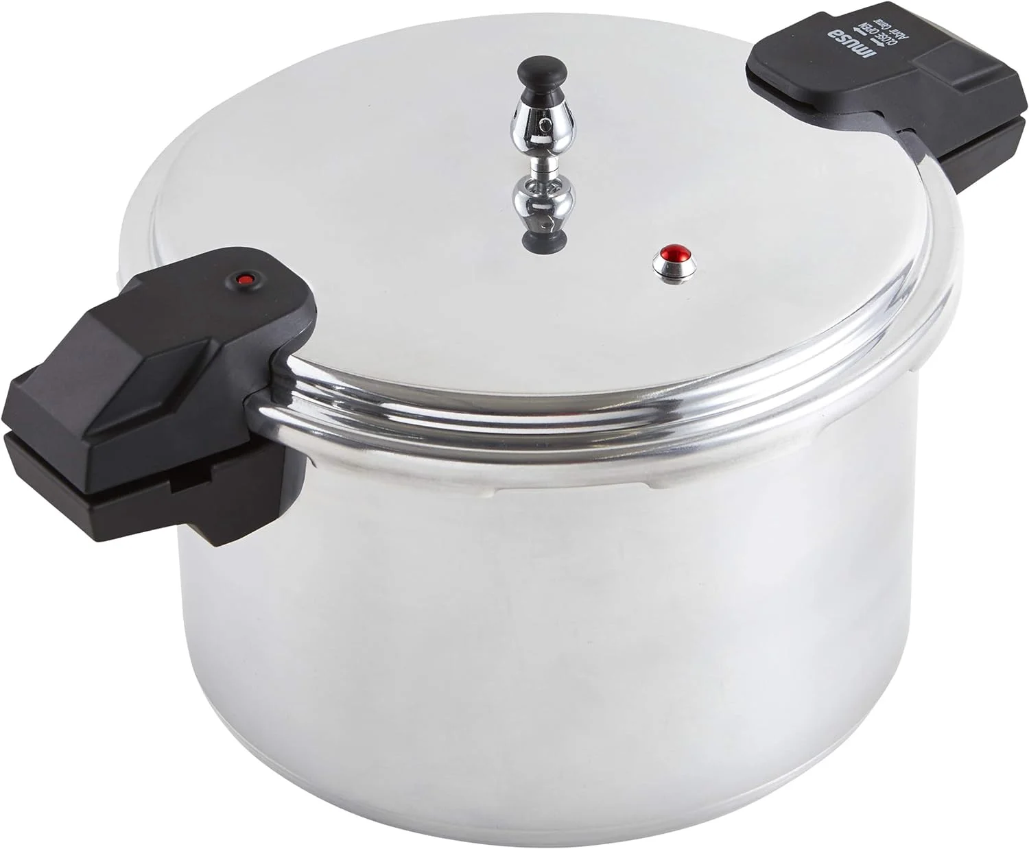 16Qt Jumbo Stovetop Pressure Cooker With Regulator And Side Handles, Silver