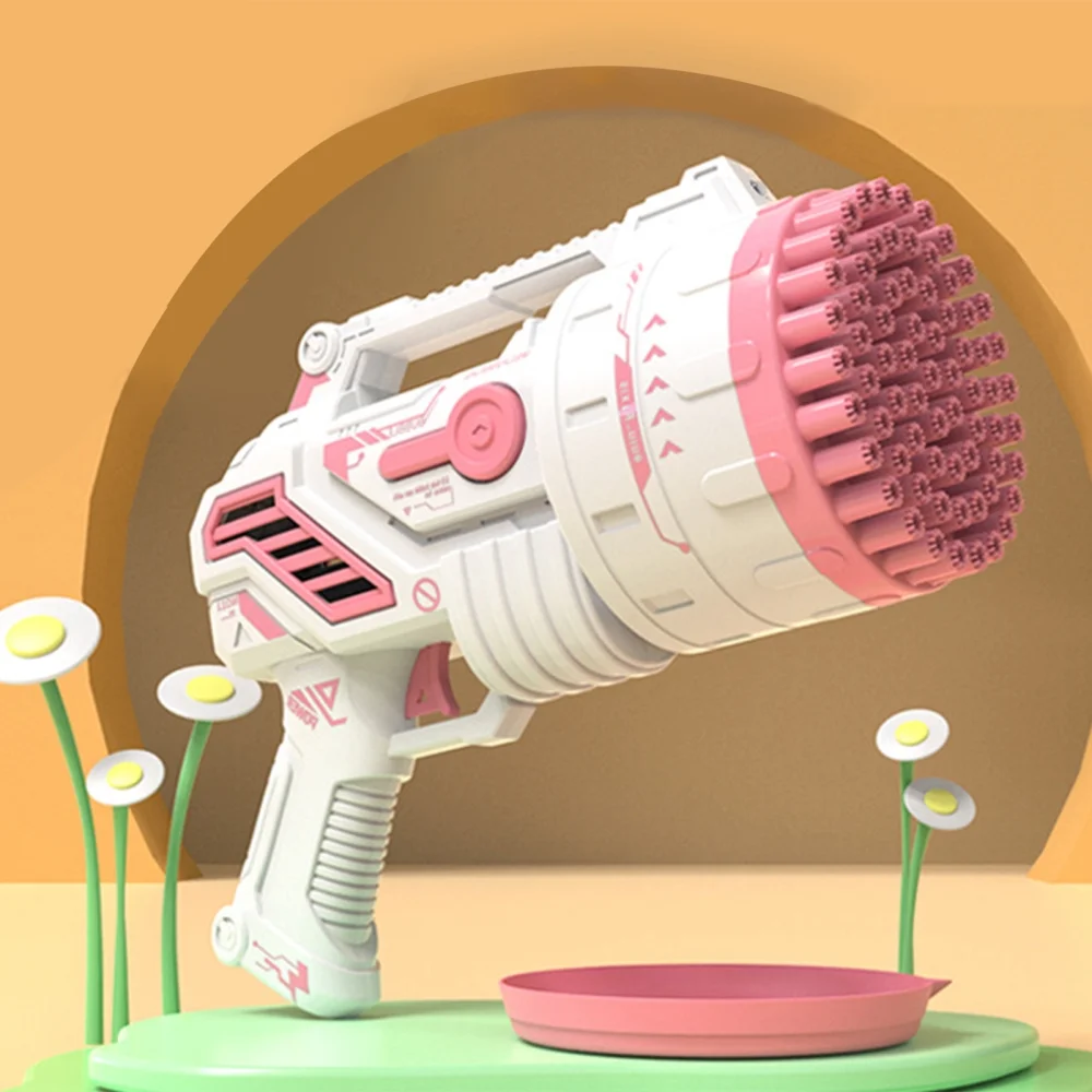 69 Holes Children's Bubble Gun Toys Automatic Gatling Electric Bubble Machine Kid Toy for Boys Girls Birthday Children's Day Gifts