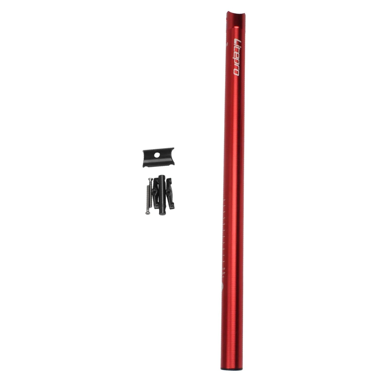 Cycling Folding Bike Seatpost 31.8x600mm Seat Post for Folding Bike Supplies - Red