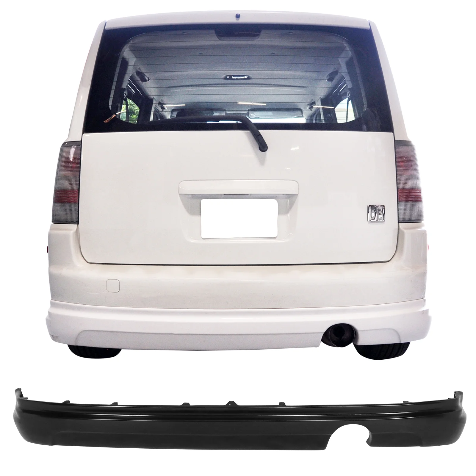 Ikon Motorsports Compatible with 03-07 Scion xB Rear Bumper Lip Diffuser Spoiler PU K-Style Body Kit 03