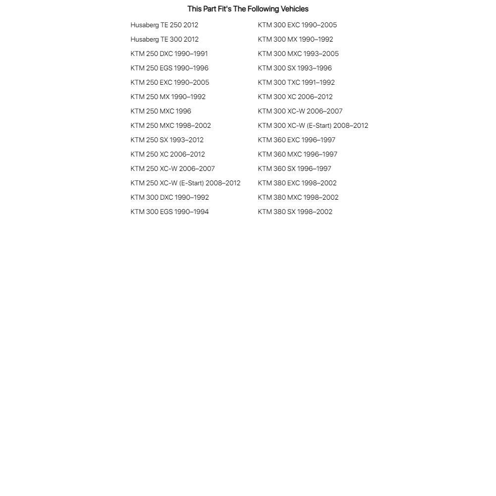 Tusk Competition Clutch Kit For KTM 250 EGS 1990-1996