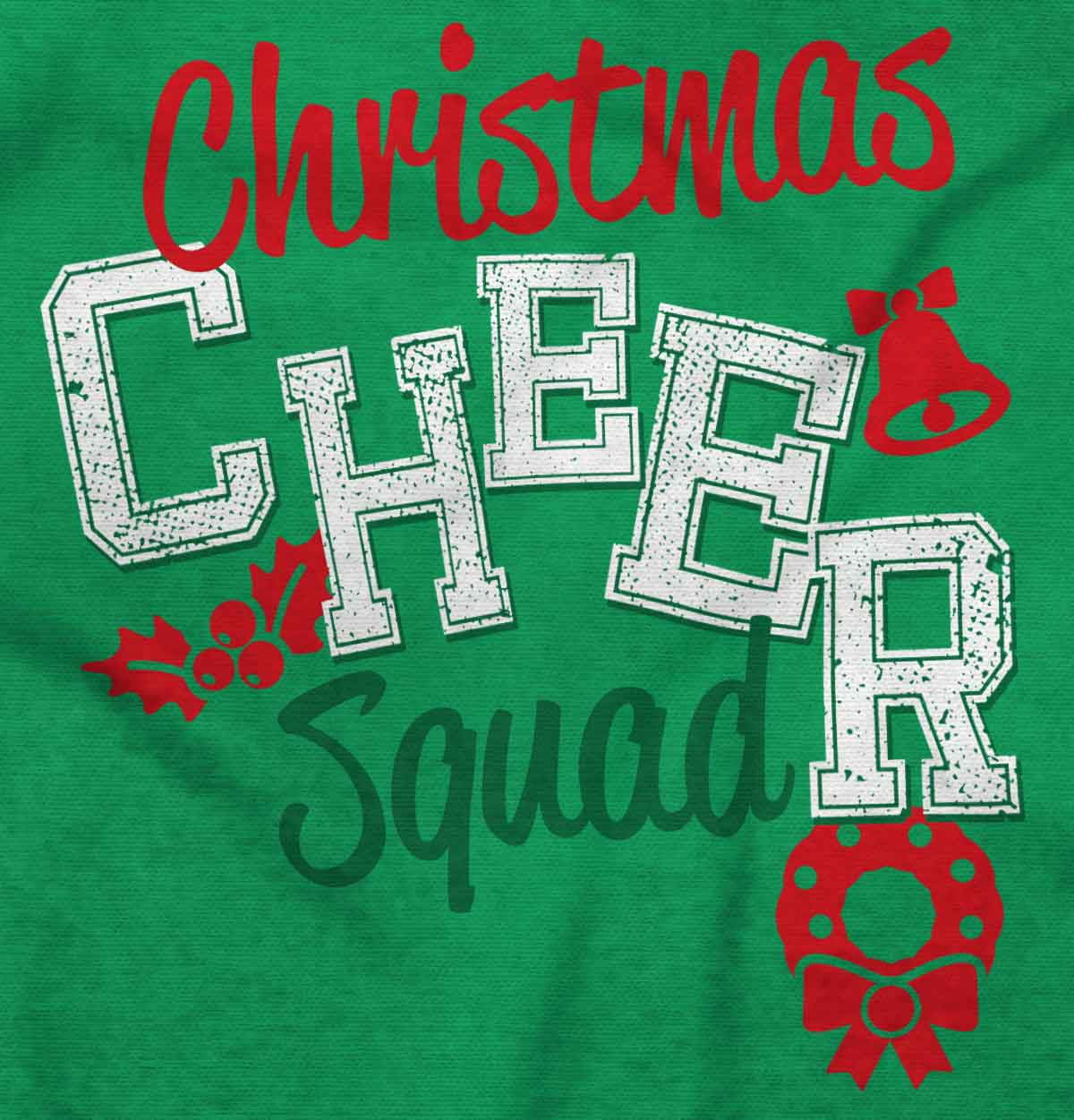 Festive Holiday Christmas Cheer Squad Hoodie Sweatshirt Women Brisco Brands M