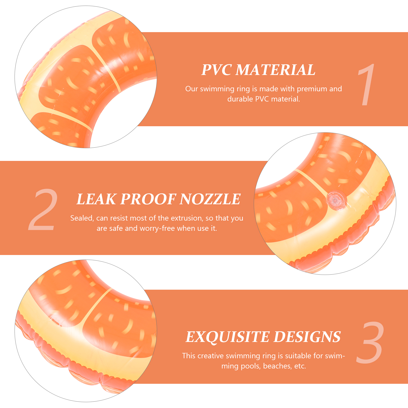 Floating Swimming Ring Beach Inflatable Swimming Ring Cartoon Swimming Ring