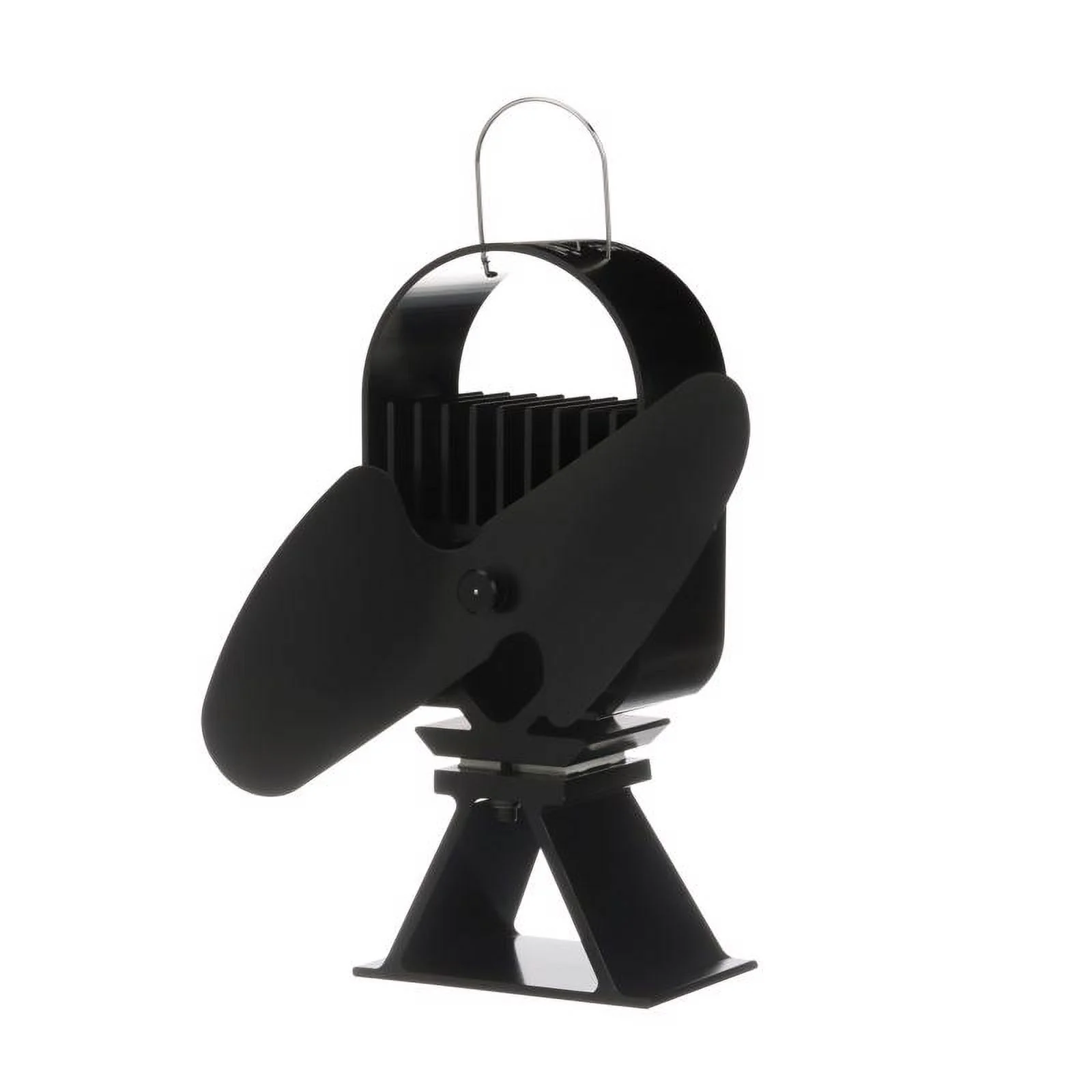 Ecofan 4021072 Air Deco II Aluminum Heat Powered Wood Stove Fan, Black