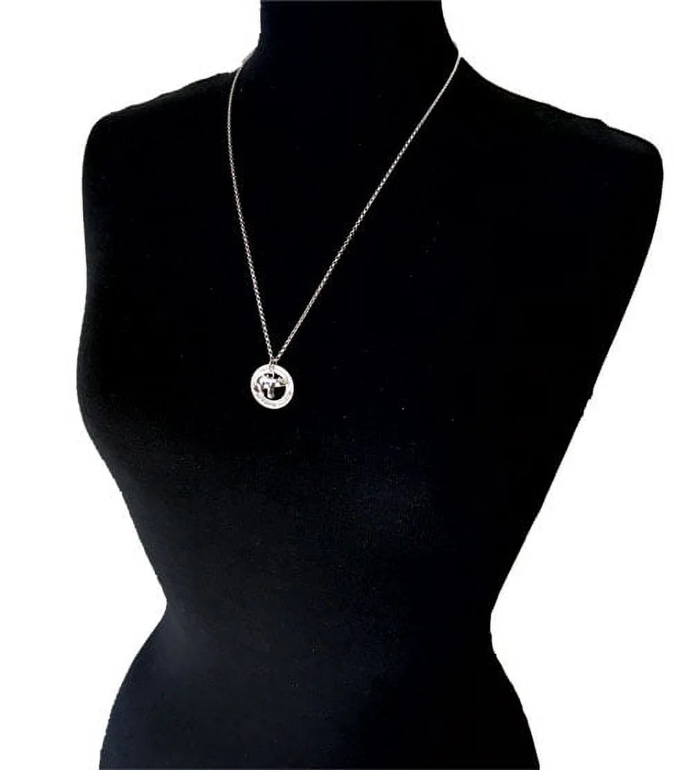 Goldtone Opaque Green Lucky Four Leaf Clover - We See You, We Support You Affirmation Ring Necklace