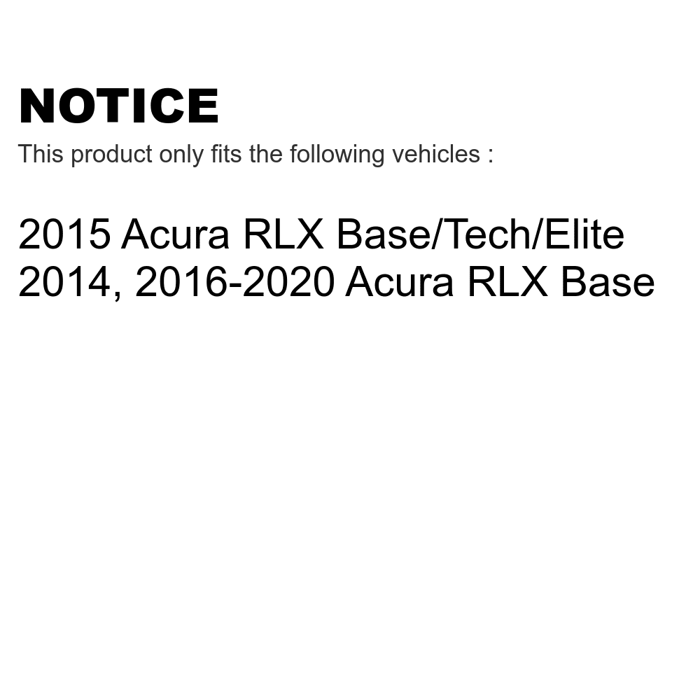 CMX Front Rear Ceramic Brake Pads Kit for Car Acura RLX KCX-100132