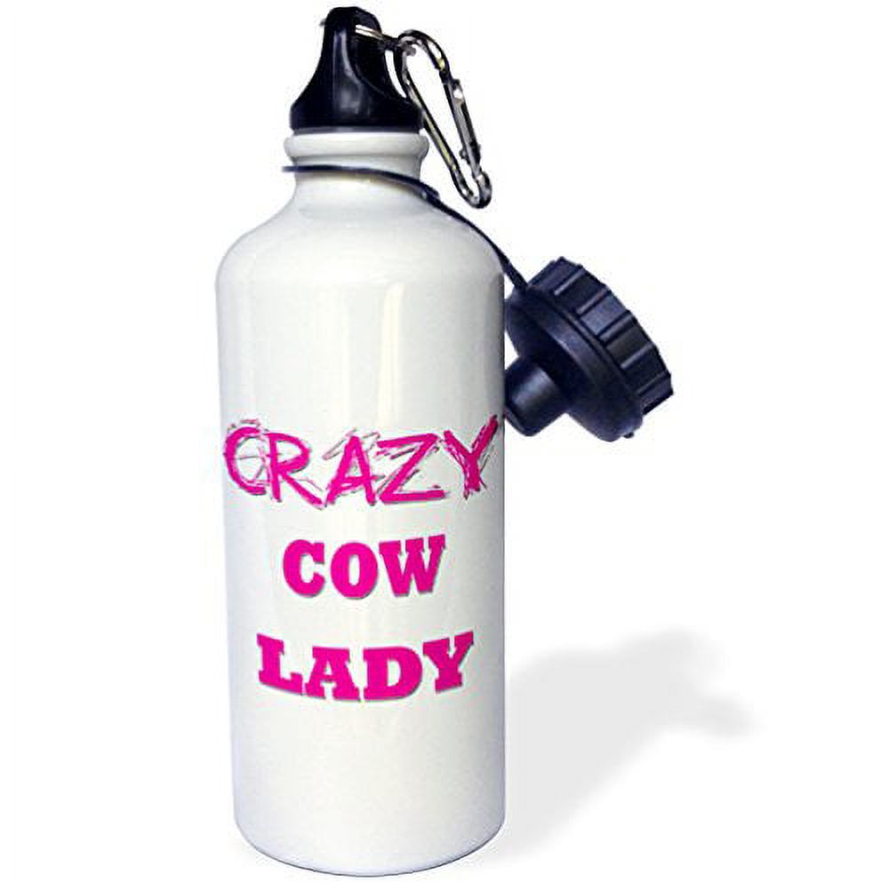 Crazy Cow Lady 21 oz Sports Water Bottle wb-174999-1