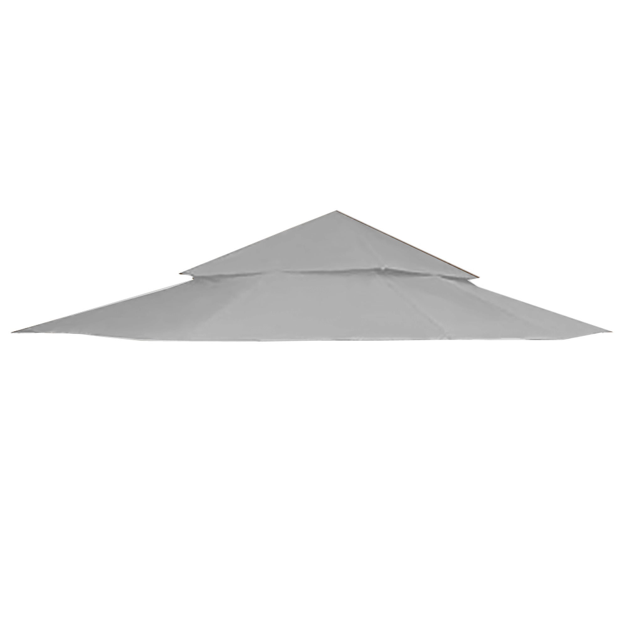 Garden Winds Replacement Canopy Top Cover for the 12' x 12' Harbor Gazebo - Slate Gray