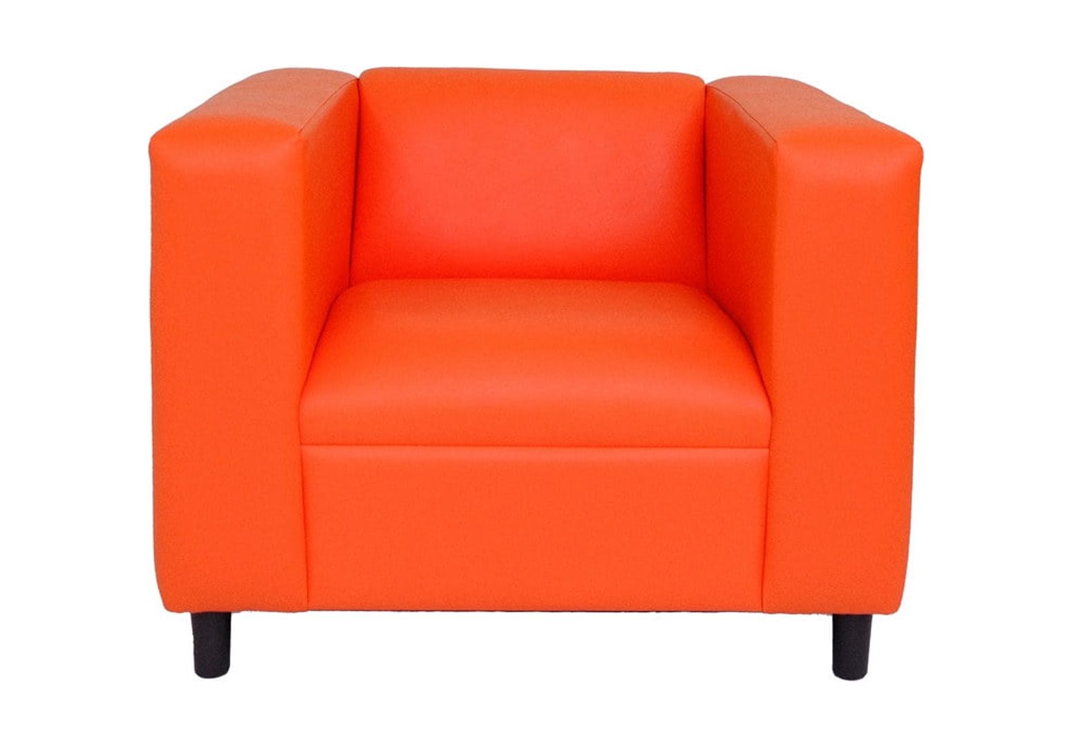 Coast to Coast Sofas Canal Faux Leather Sofa Chair for Living Room, Bedroom with Solid Wood Frame