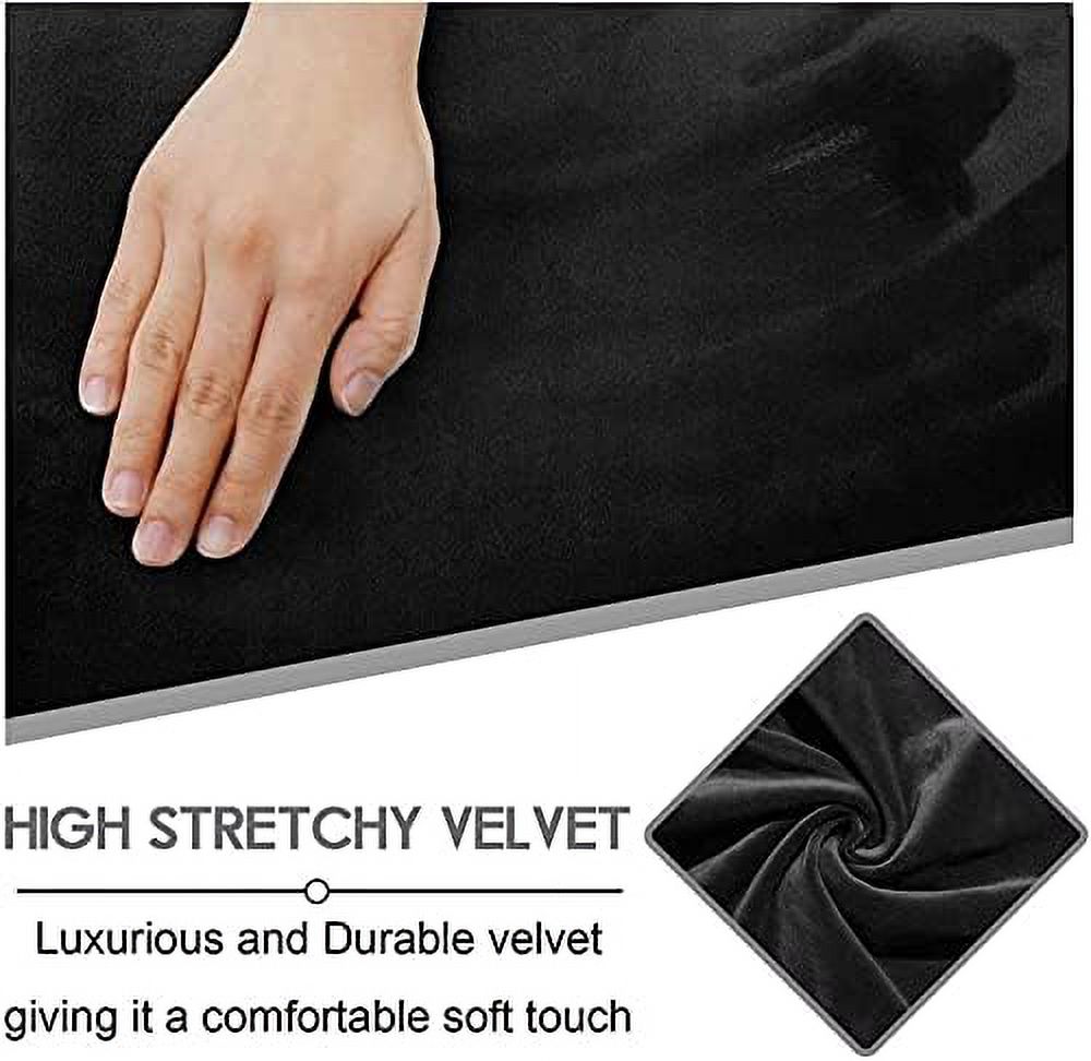 KHBIULIFE 8-Piece Recliner Loveseat Covers  Velvet Loveseat Reclining Sofa Slipcovers with Middle Console  Stretch 2 Seater Loveseat Reclining Couch Covers for Living Room (Color   Ivory)