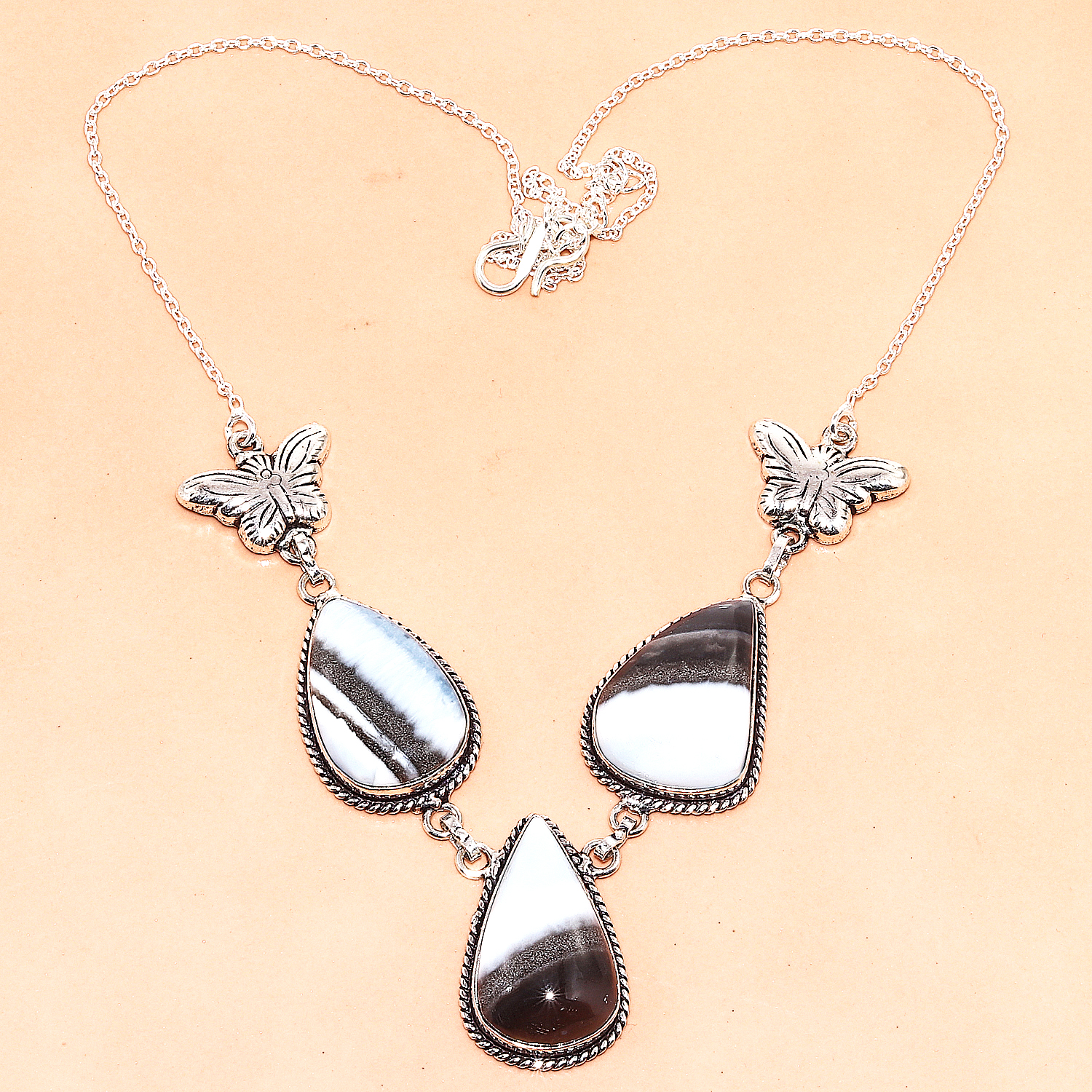 Necklace Owyhee Blue Opa Gemstone Friend925 Silver Jewelry 16-18''