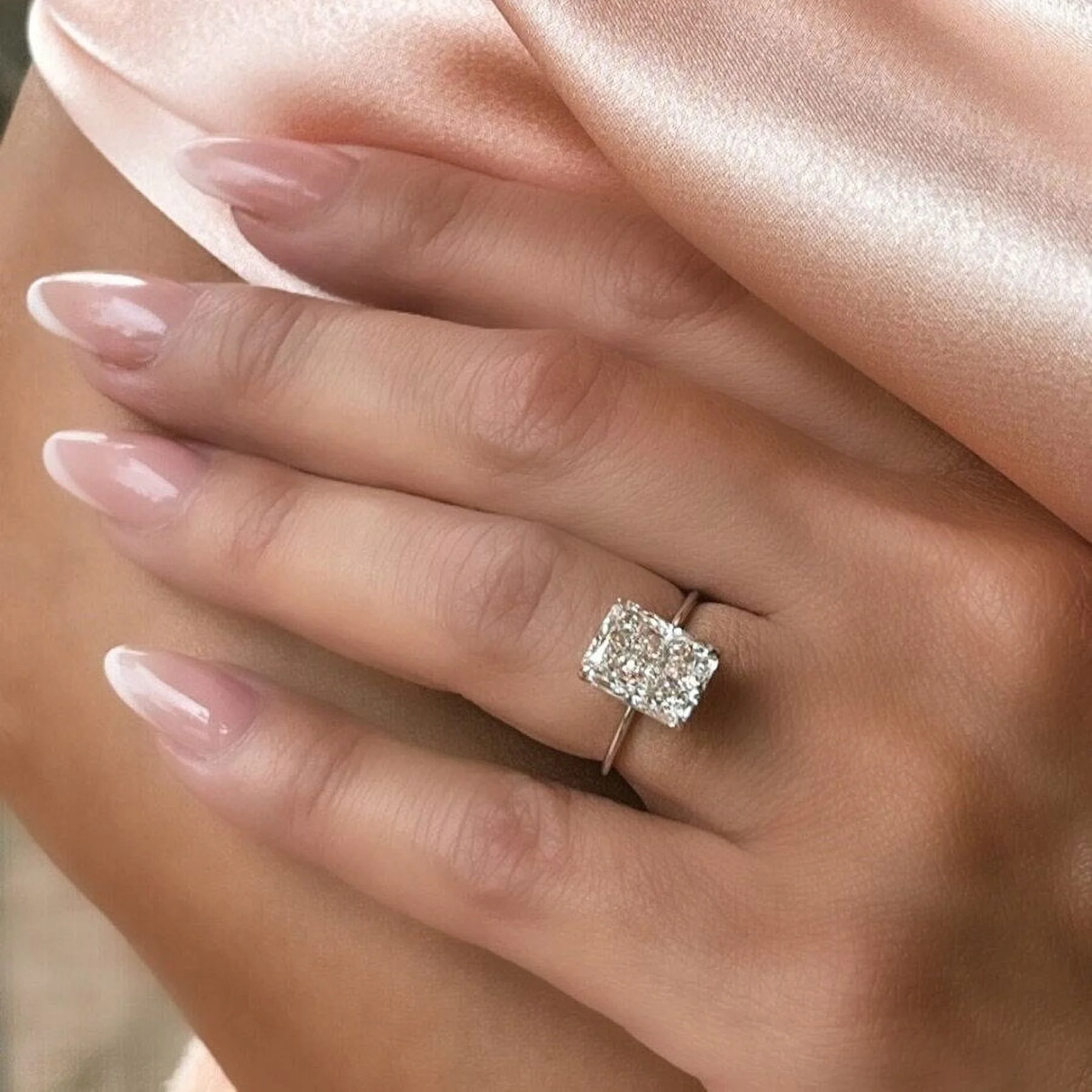 3.0CT Lab Grown Diamond Engagement Ring