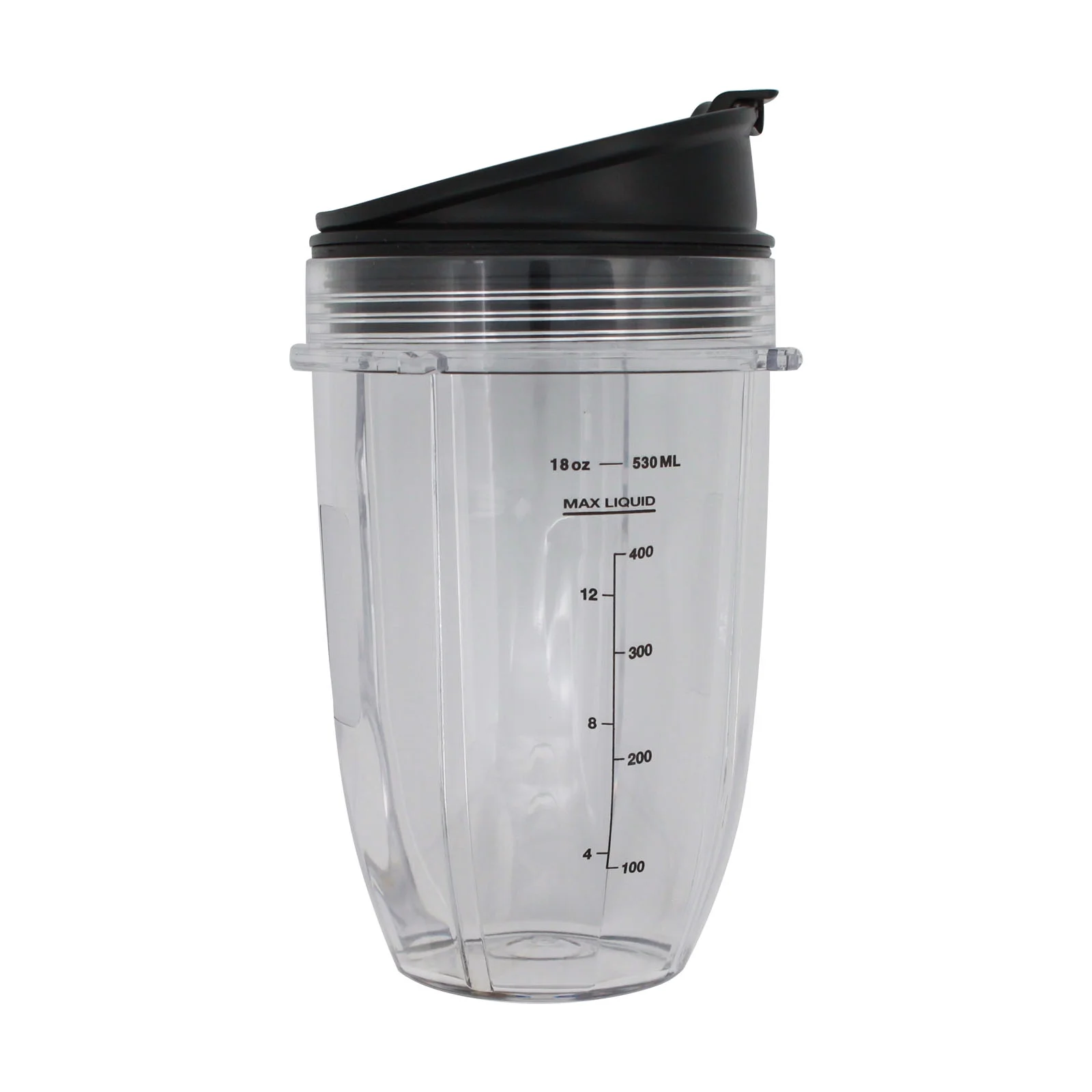 4 Pack UpStart Components Replacement 18 oz Cup with Sip No Seal Flip Lids for Ninja Nutri Ninja Auto-iQ BL480