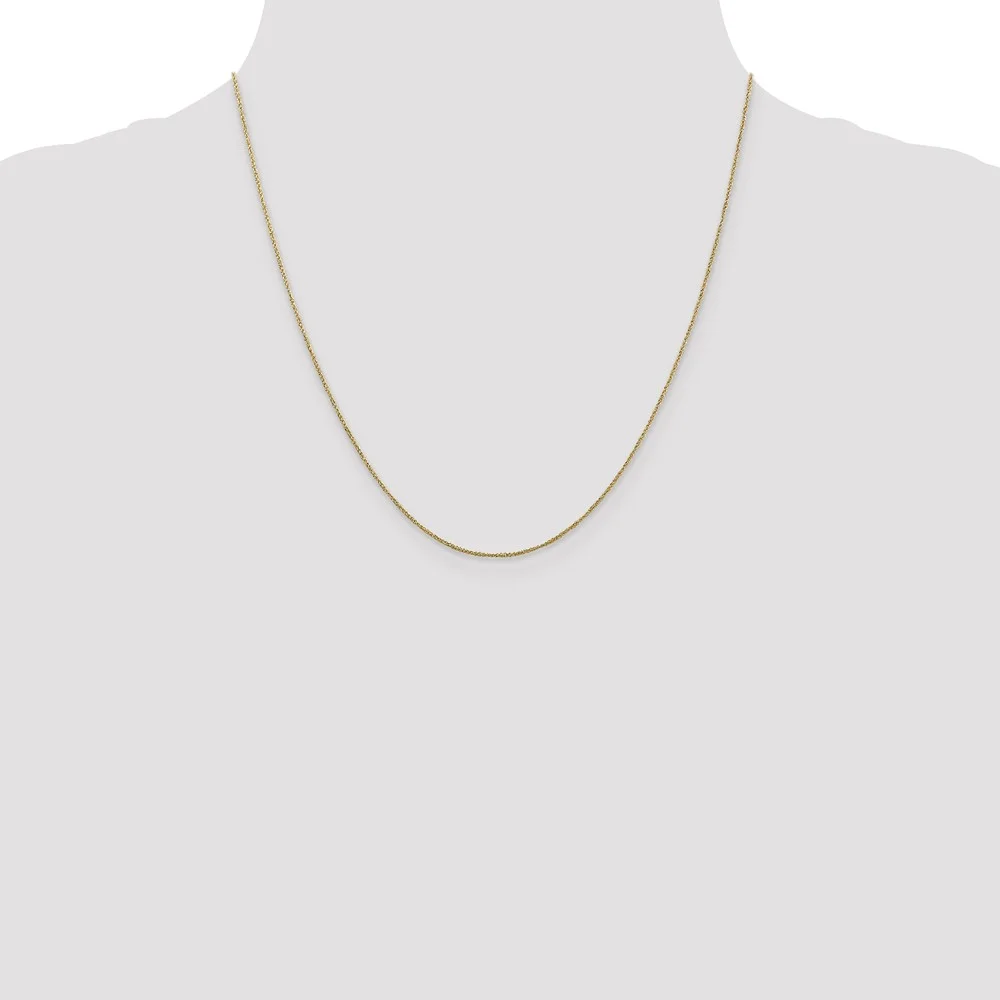 Real 14kt Yellow Gold .70mm Ropa Chain; 20 inch; for Adults and Teens; for Women and Men