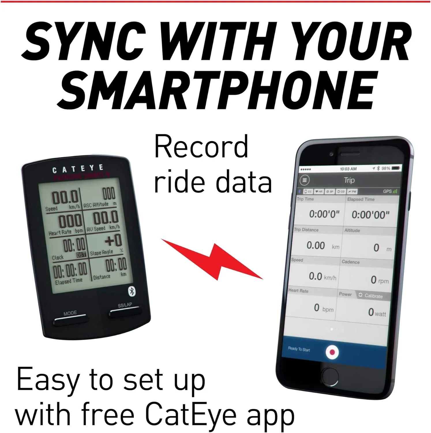 Padrone Plus CCSC100B Wireless Bike Computer, Double