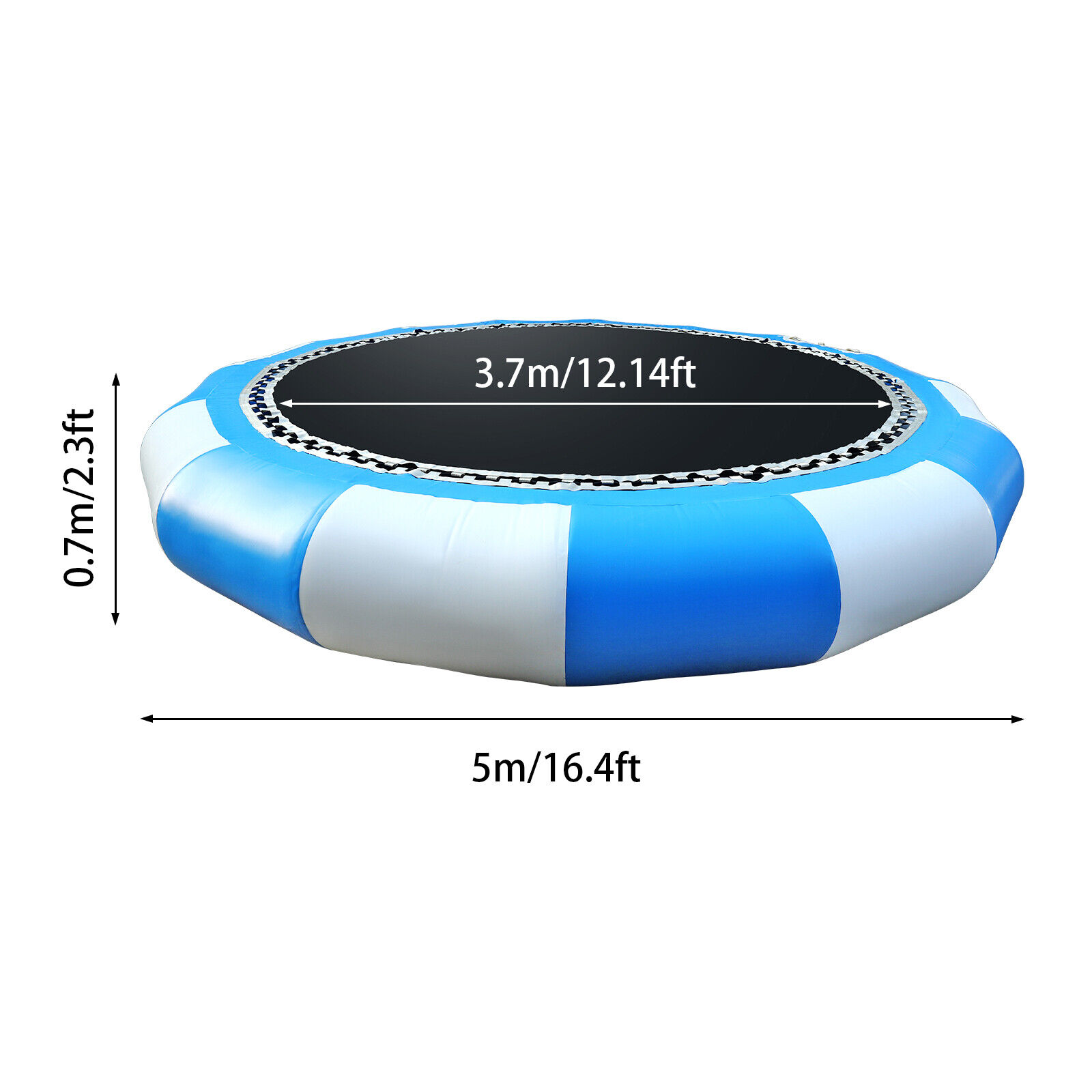 17ft Inflatable Bounce Water Bouncer Trampoline Swimming Bouncing Jump Sport