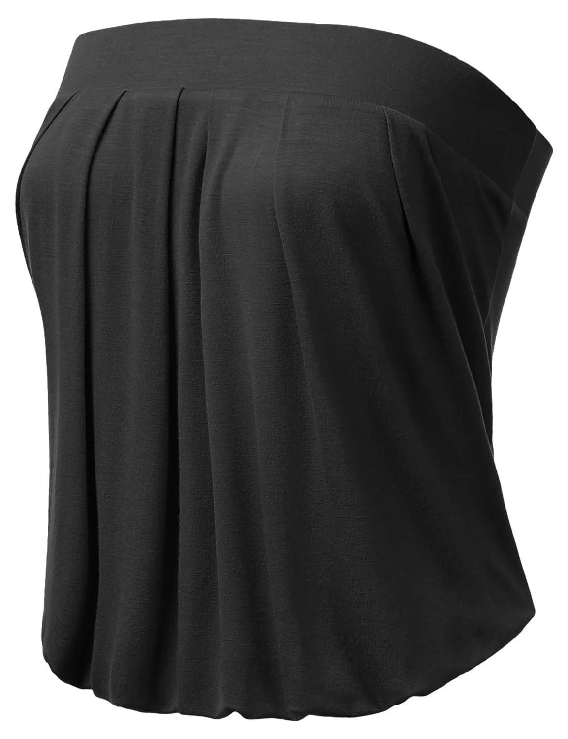 Doublju Wowen's Solid Natural Pleated Tube Top (Plus Size Available)