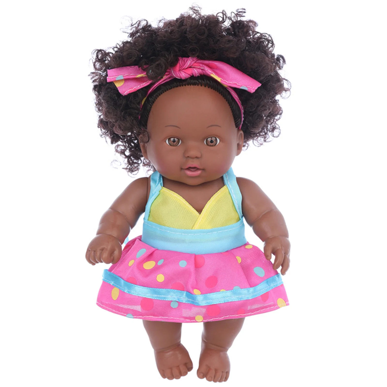 Tarmeek 8 Inch Black Baby Dolls With Clothes Realistic Baby Washable Gift For Kids Girls Christmas Gifts for Kids 3-12Y