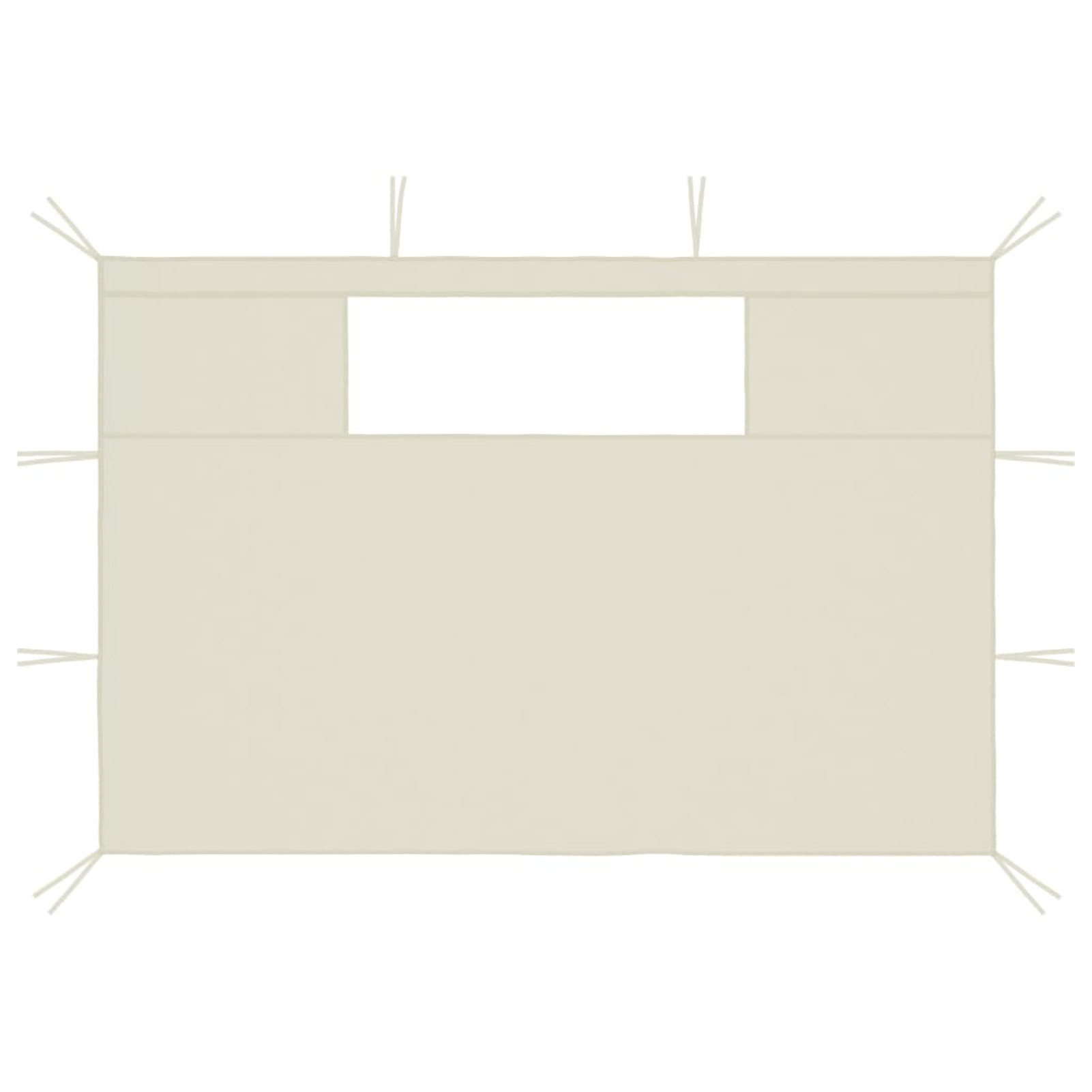 Htovila Gazebo Sidewalls with Windows 2 pcs