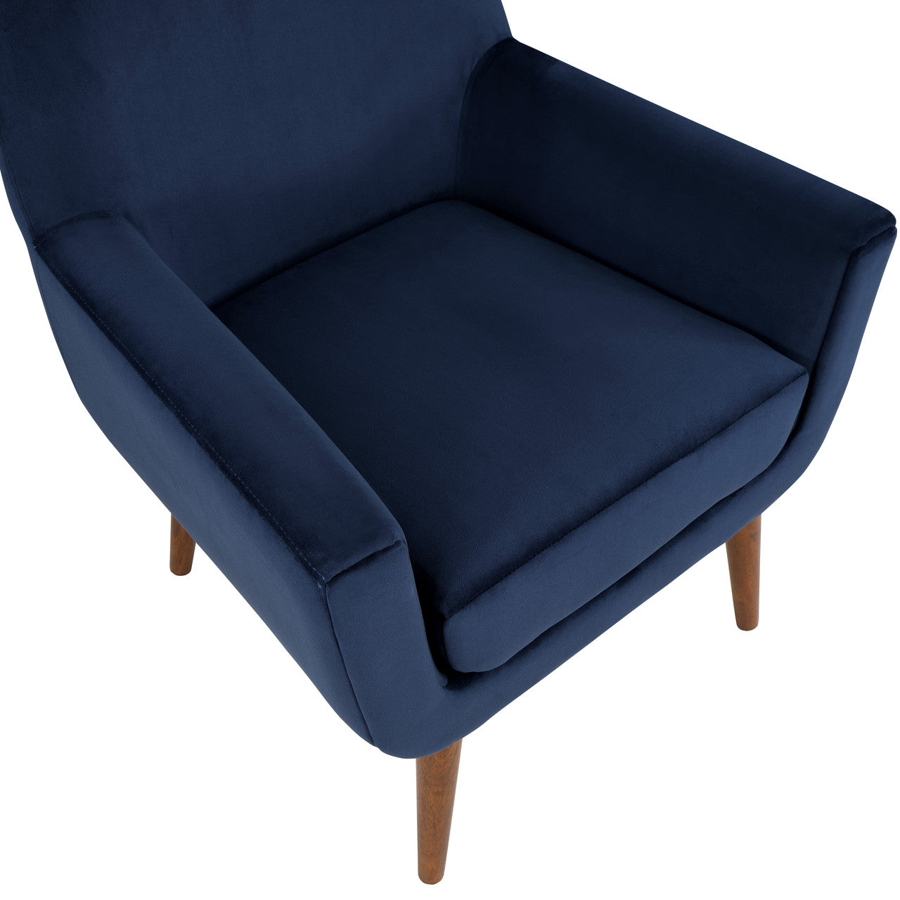 Astrid Navy Blue Velvet Armchair