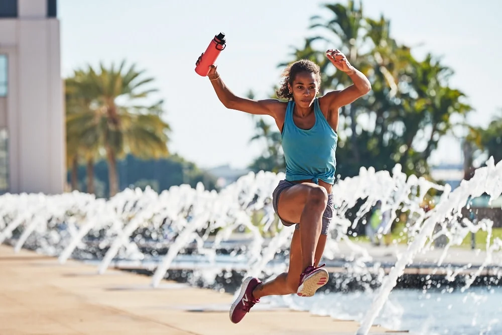 Takeya Originals 18 oz Graphite and Black Double Wall Vacuum Insulated Stainless Steel Water Bottle with Wide Mouth and Flip-Top Lid