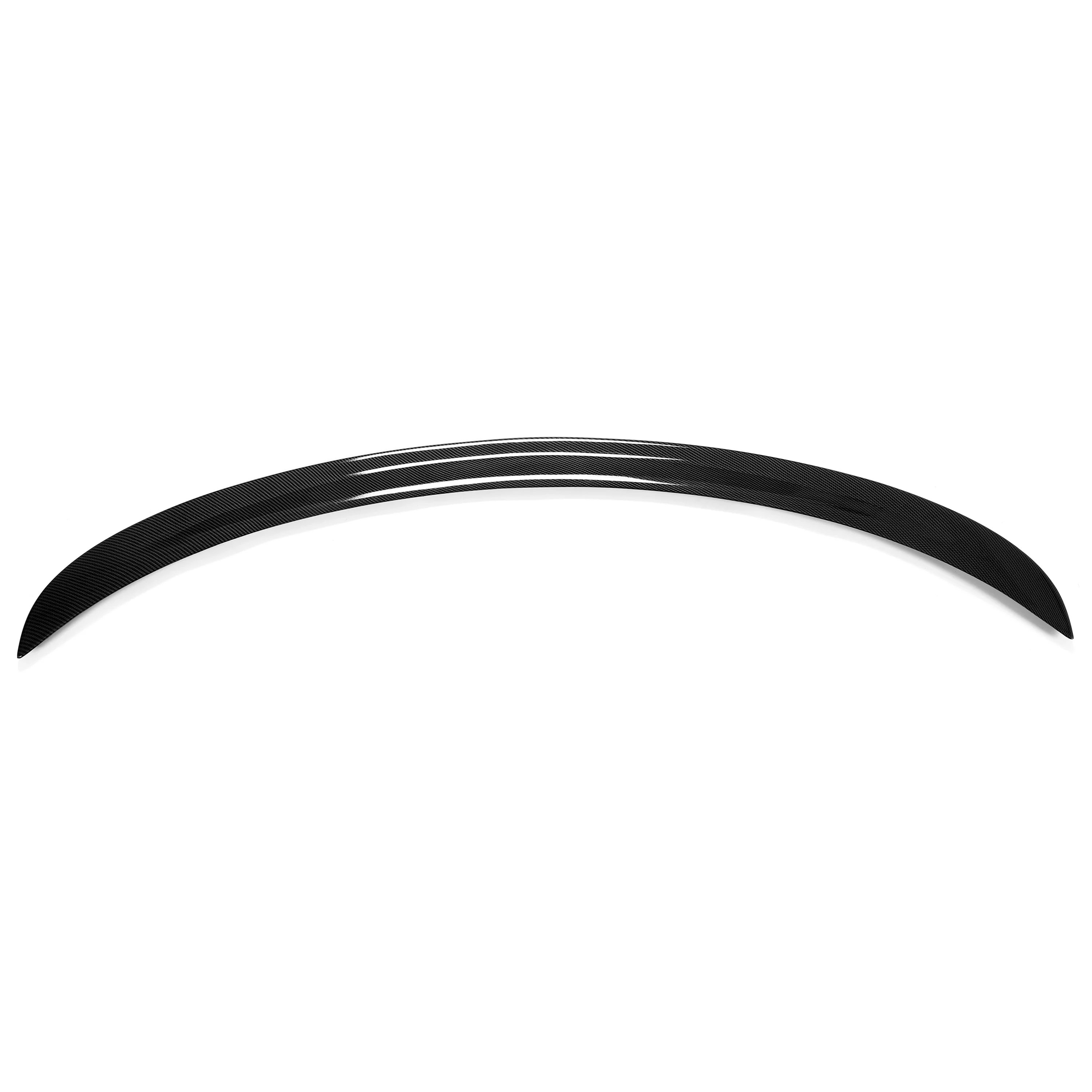 Kojem Spoiler Wing Glossy Carbon Fiber Rear Trunk Lip for 2017-2022 Tesla Model 3 IKON Style