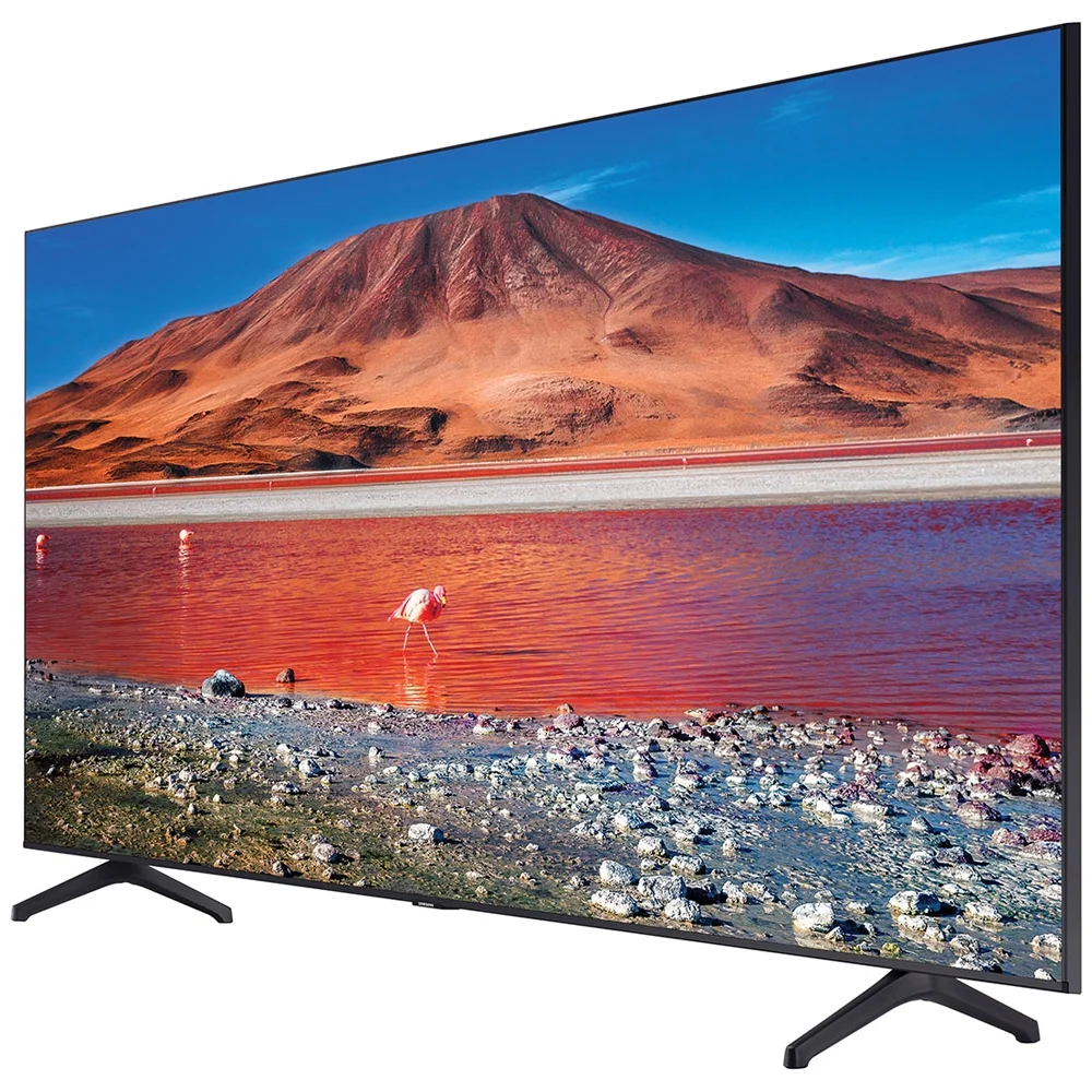 Samsung UN65TU7000FXZA 65 inch 4K Ultra HD Smart LED TV 2020 Model Bundle with 1 Year Extended Warranty, Televisions