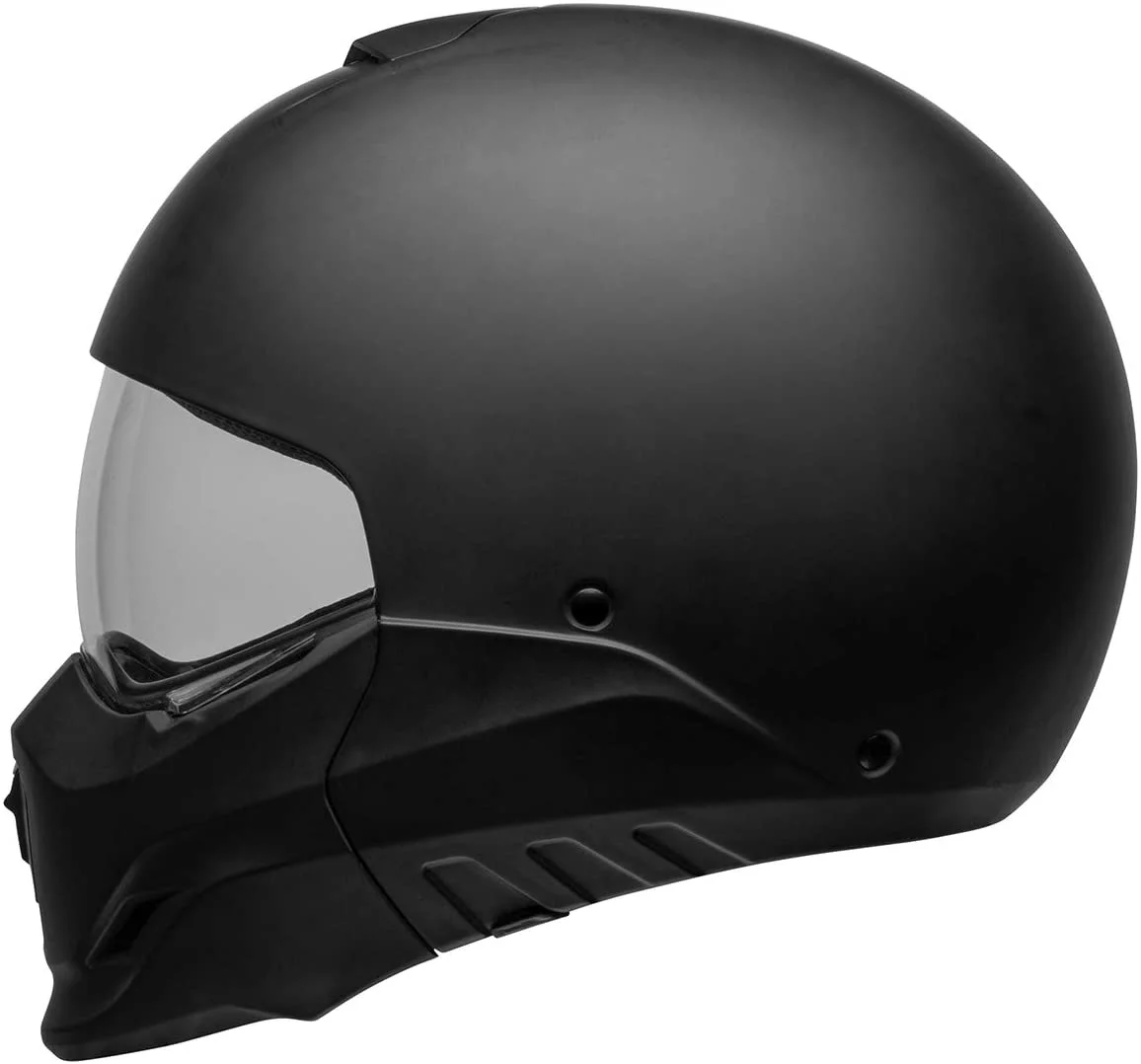 Bell Broozer ‘Full Face. Open Face. In Your Face’ 2 in 1 Motorcycle Arc Matte Black with Gray Helmet XX-Large