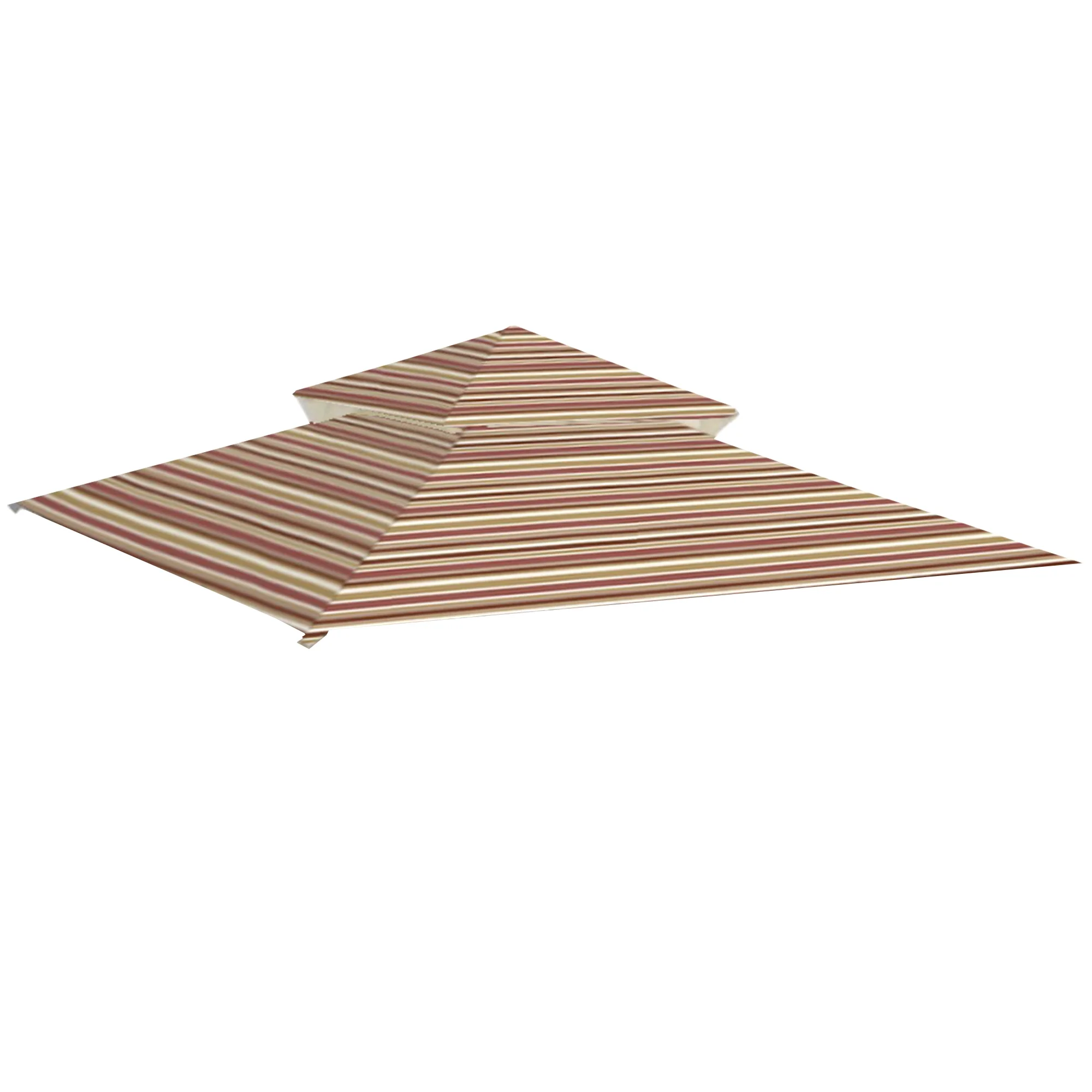 Garden Winds Replacement Canopy Top Cover for the Madaga Gazebo -Standard 350 - Stripe Canyon