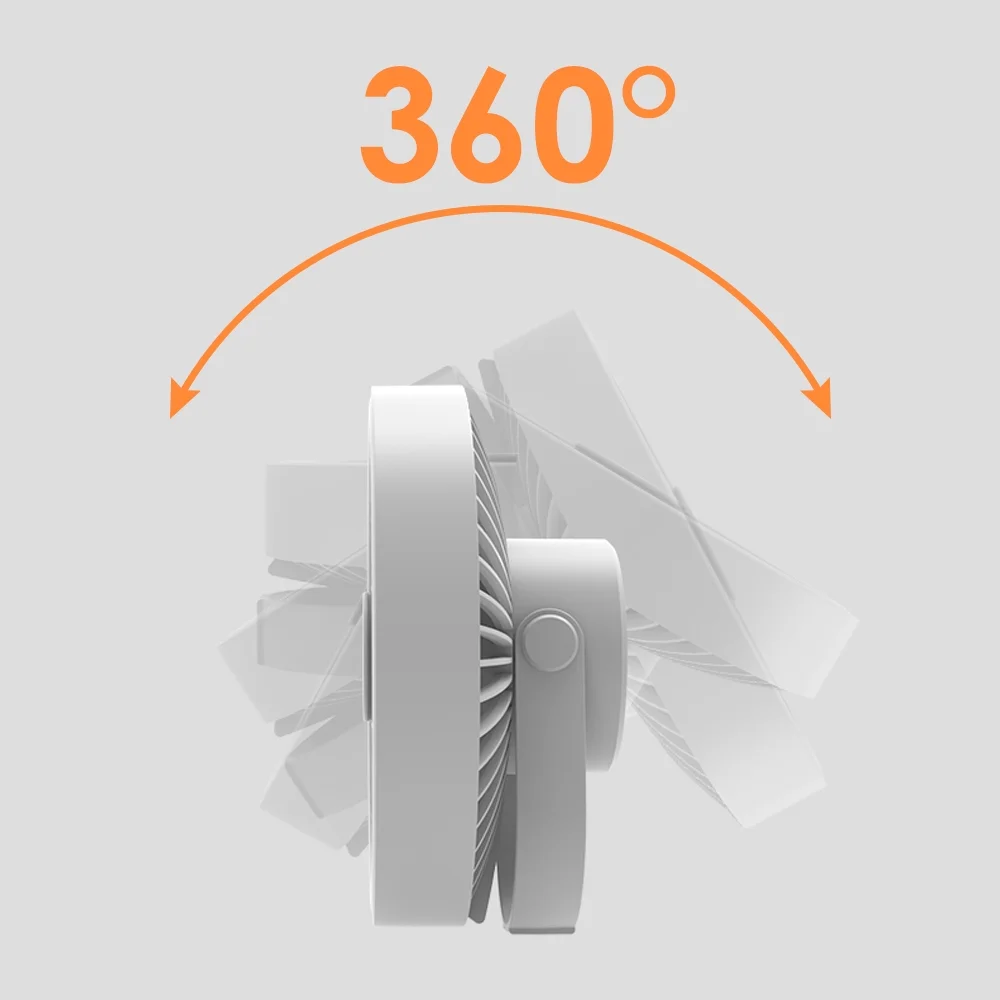 JahyShow Outdoor Tent Fan with LED Lighting - Stay Comfortable and Safe During Your Adventures