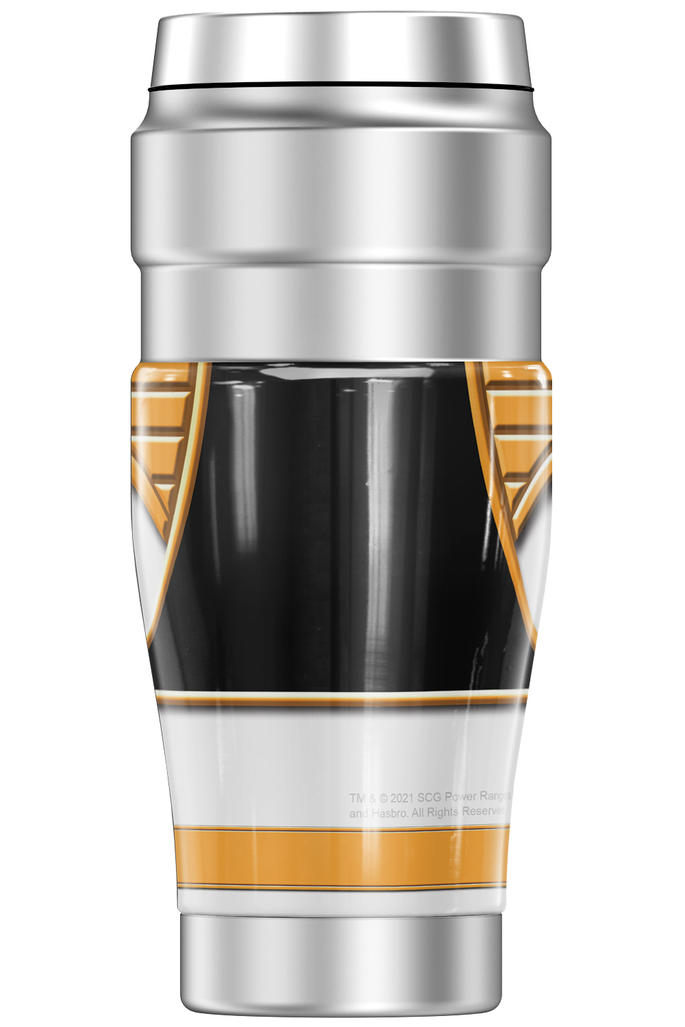 Power Rangers White Ranger THERMOS STAINLESS KING Stainless Steel Travel Tumbler, Vacuum insulated & Double Wall, 16oz