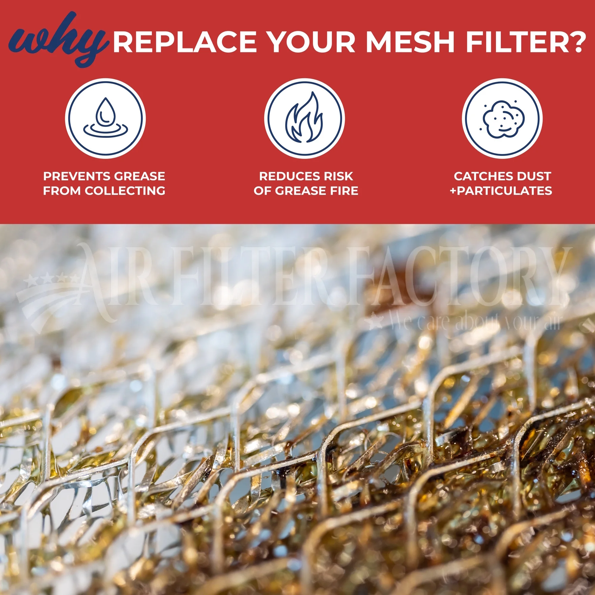 Compatible for KA240 Kitchenaire Grease Wing Range Hood Filter by Air Filter Factory