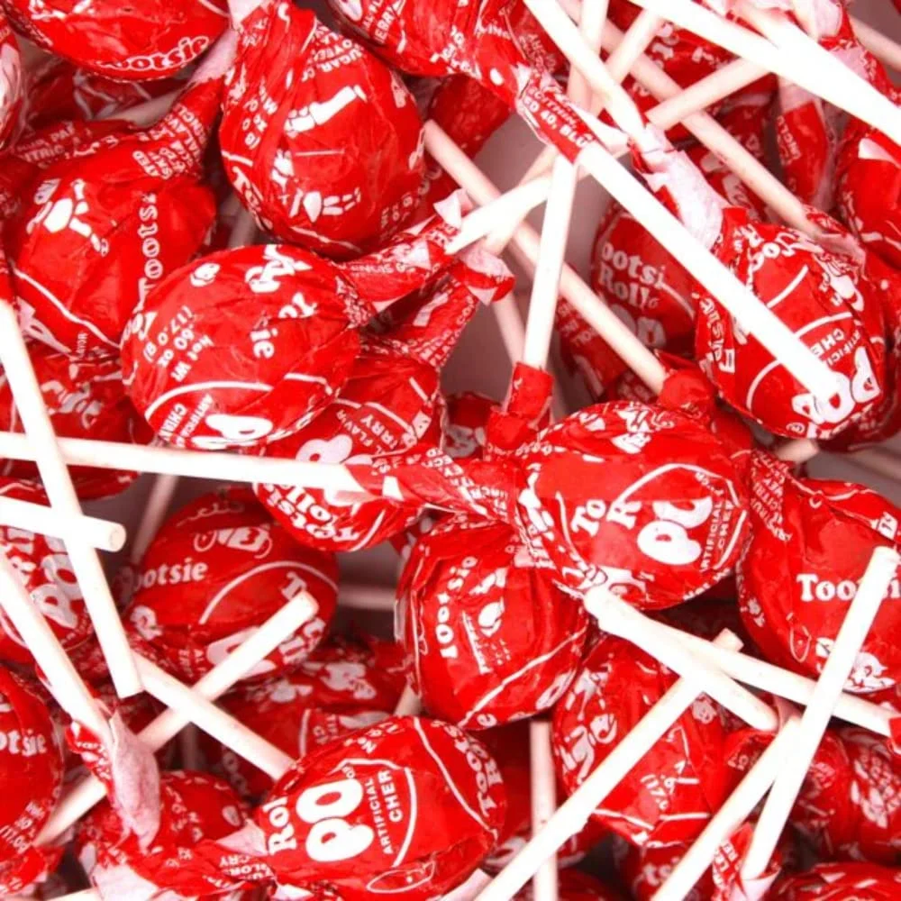 Cherry Tootsie Pops - 2 LB Bulk Bag