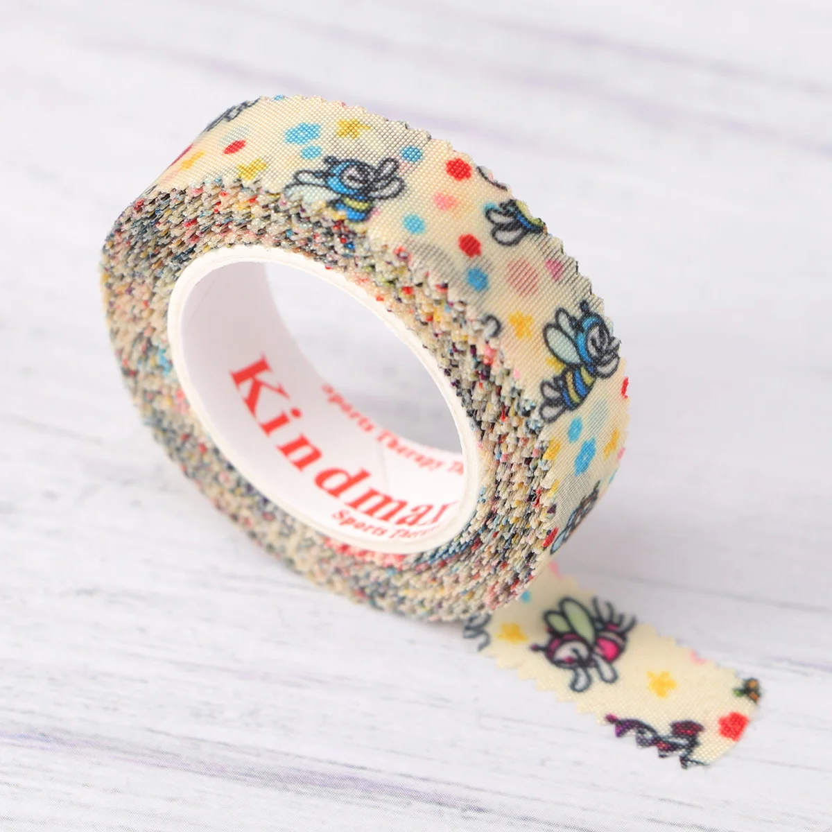 2 Roll Guzheng Finger Tape Chinese Zither Finger Adhesive Tape Tearable Silk Finger Tape Breathable Chinese Zither Finger Tape Ventilated Adhesive Tape Panda Bee Style