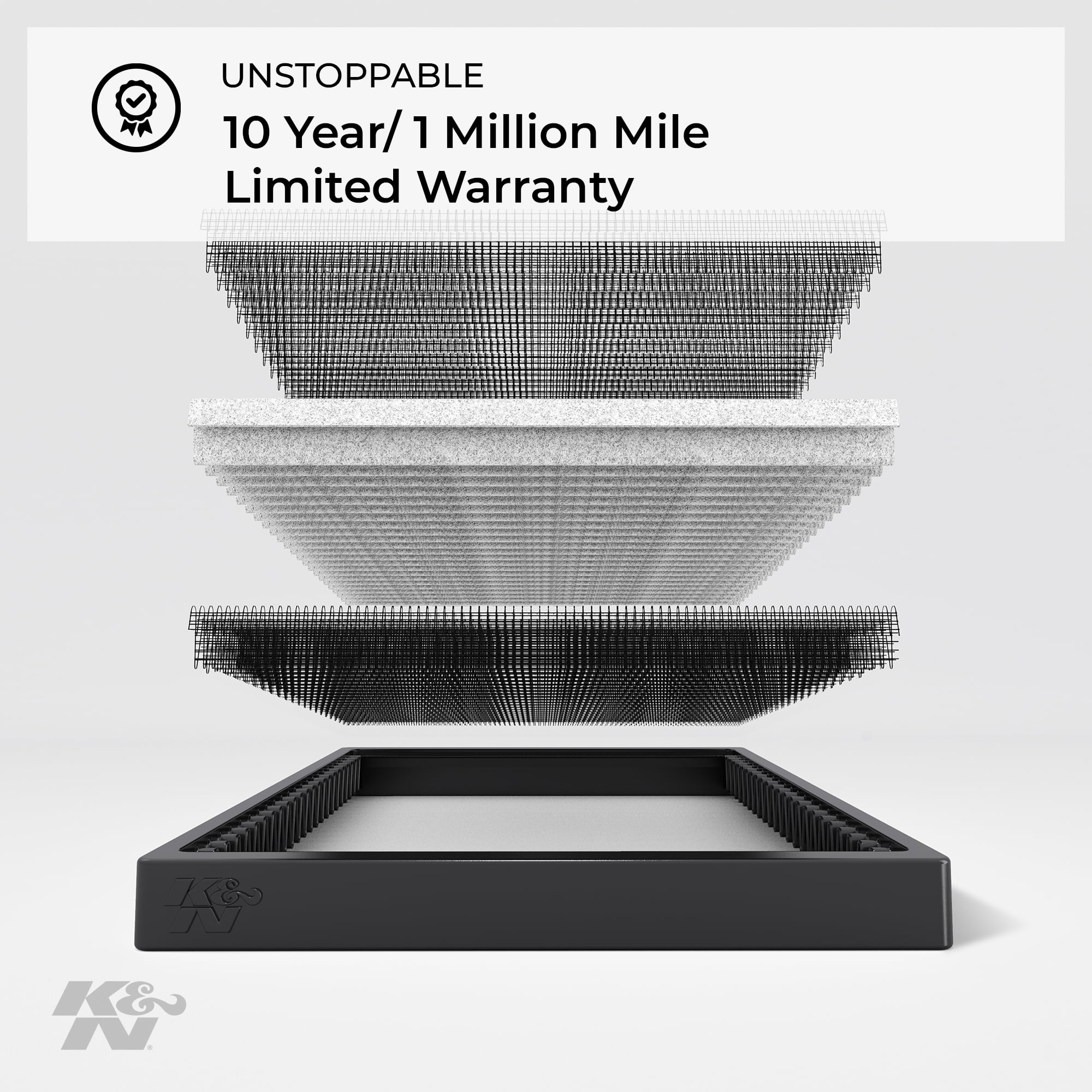 K&N Cabin Air Filter: Washable and Reusable: Designed For Select 2011-2018 Jeep/Dodge (Grand Cherokee, Durango) Vehicle Models, VF3012