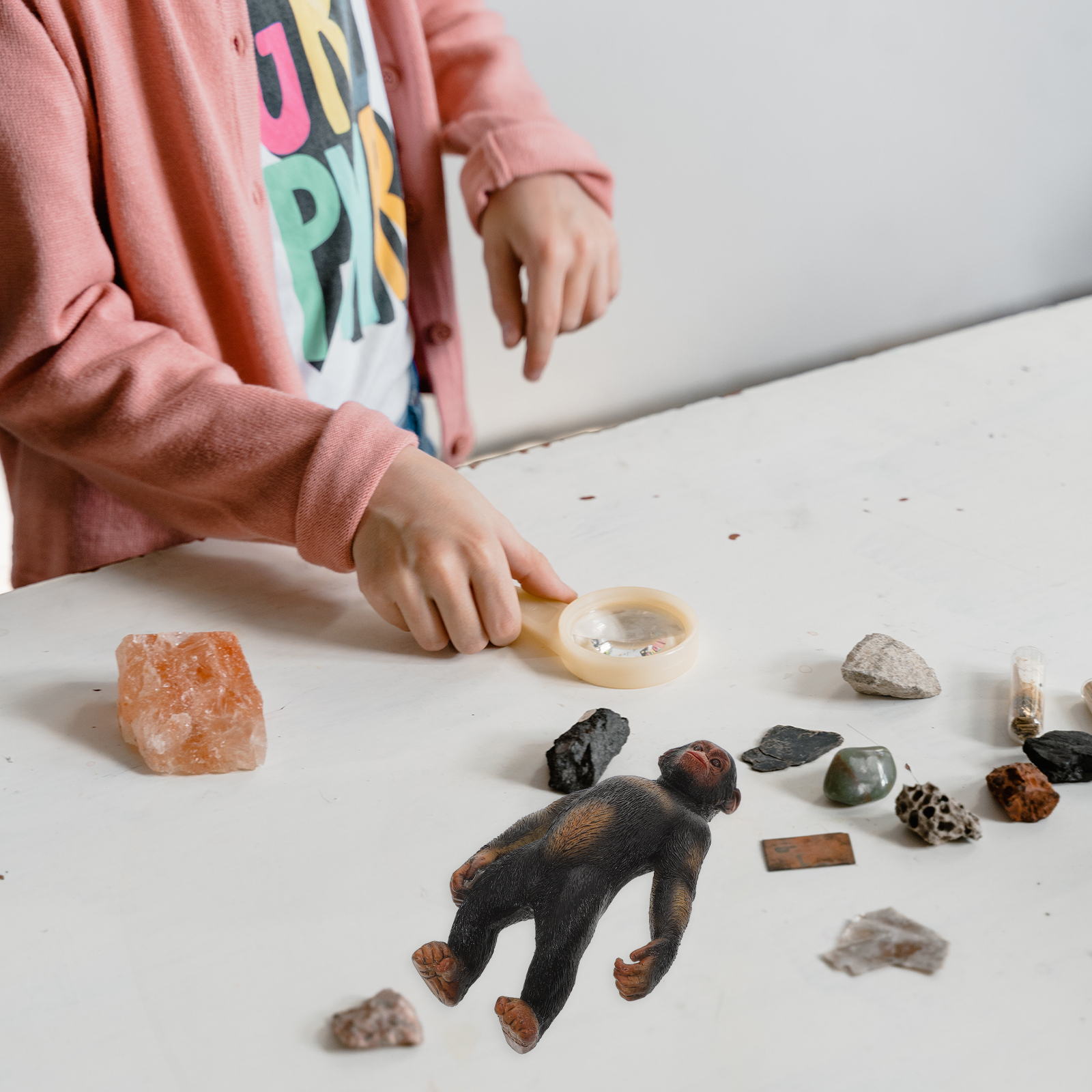 Orangutan Toy Model Chimpanzee Animal Statue Childrens Toys Desktop Decor Mini Gorilla Decoration