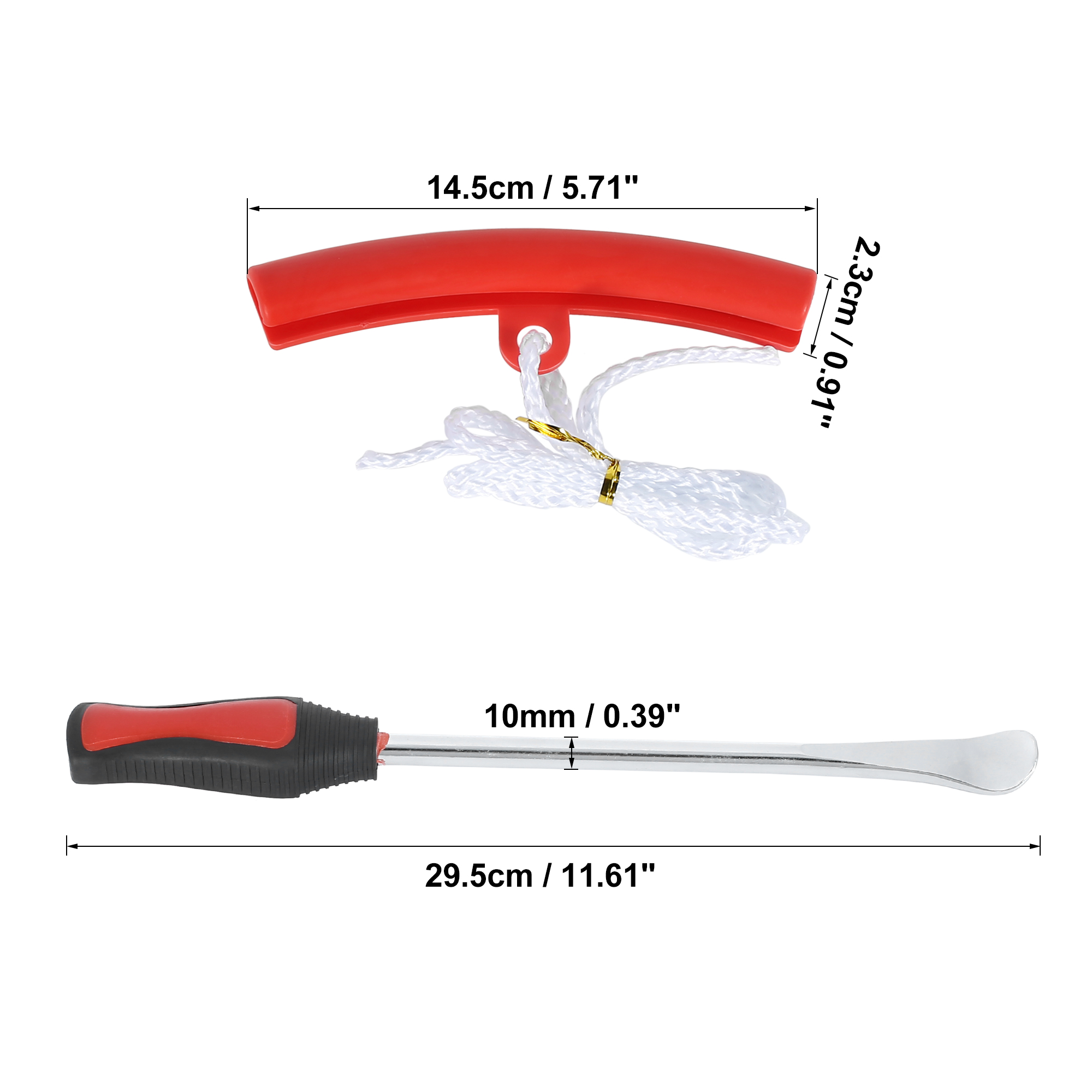 Unique Bargains Tire Spoon Lever Dirt Bike Tire Repair Kit with 3 Levers 4 Rim Protectors 1 Bag Aluminium Alloy