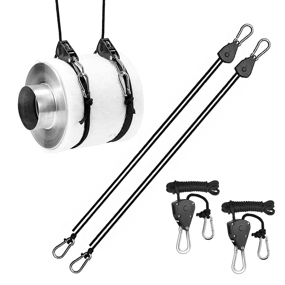 8pcs Pulley Ratchets Heavy Duty Rope Clip Hanger Set for Multipurpose Use