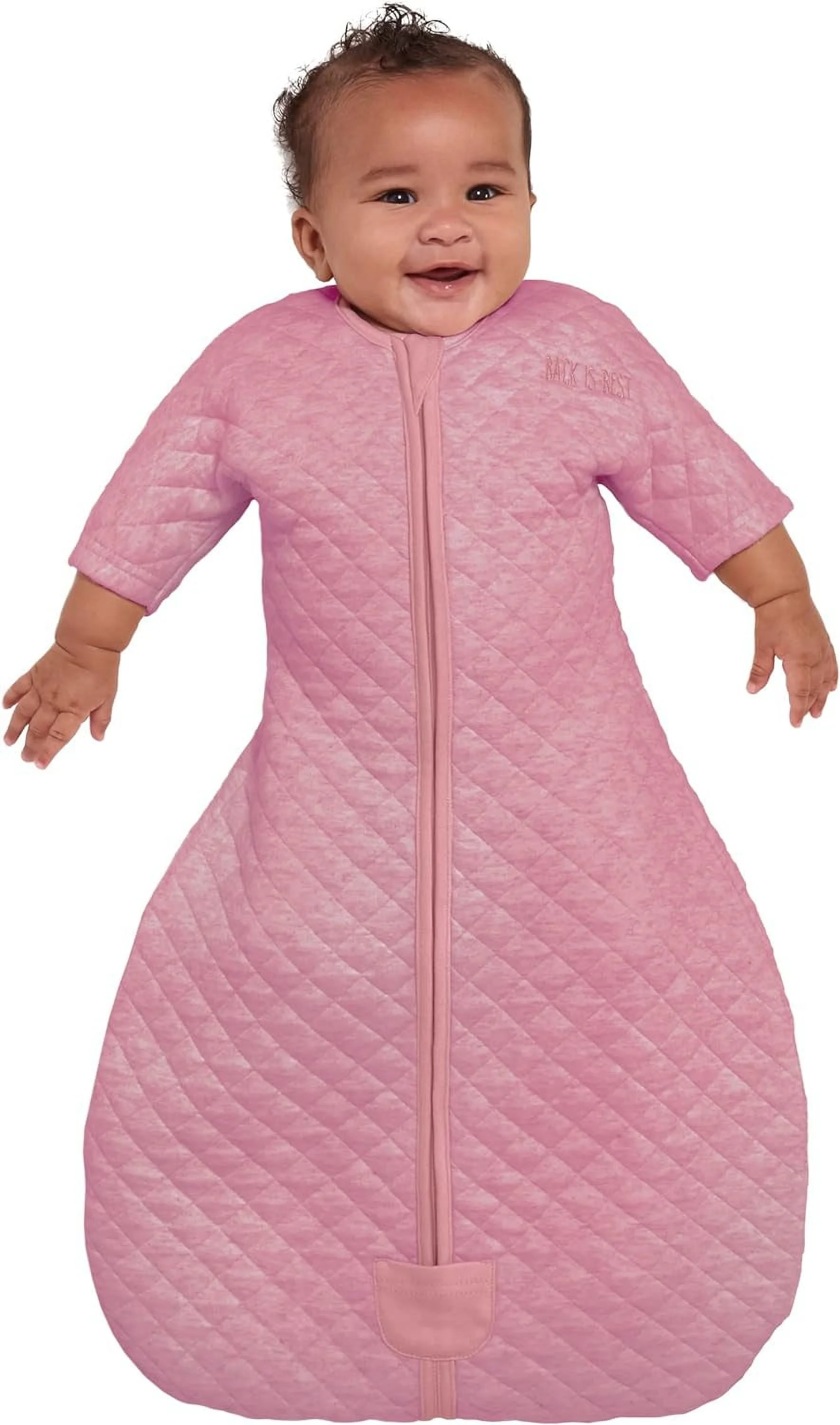 HALO Easy Transition Sleepsack Wearable Blanket, TOG 1.5, Heather Pink, Small Small (Pack of 1) Heather Pink