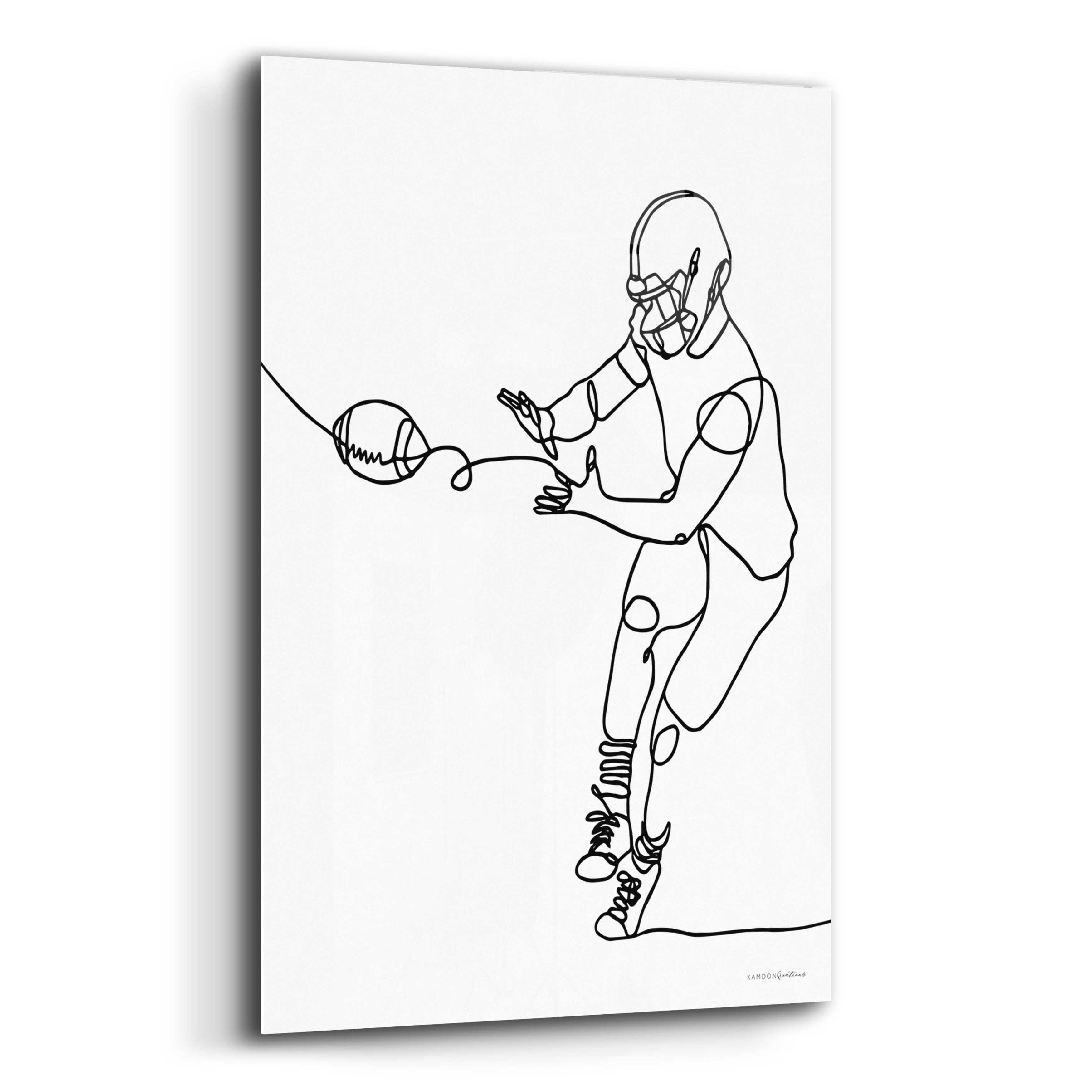 Epic Art 'Catch' by Kamdon Kreations, Acrylic Glass Wall Art, 16