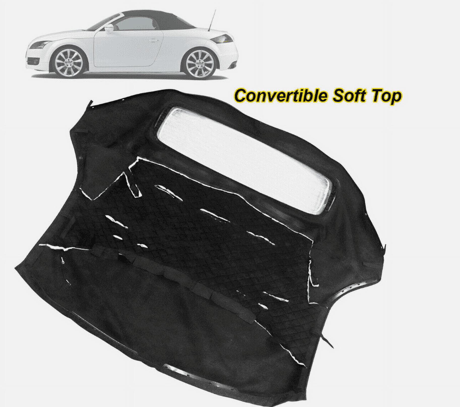 Koomaha Convertible Top & Glass Window Black for Audi TT Quattro 2007-2013 8J78710352