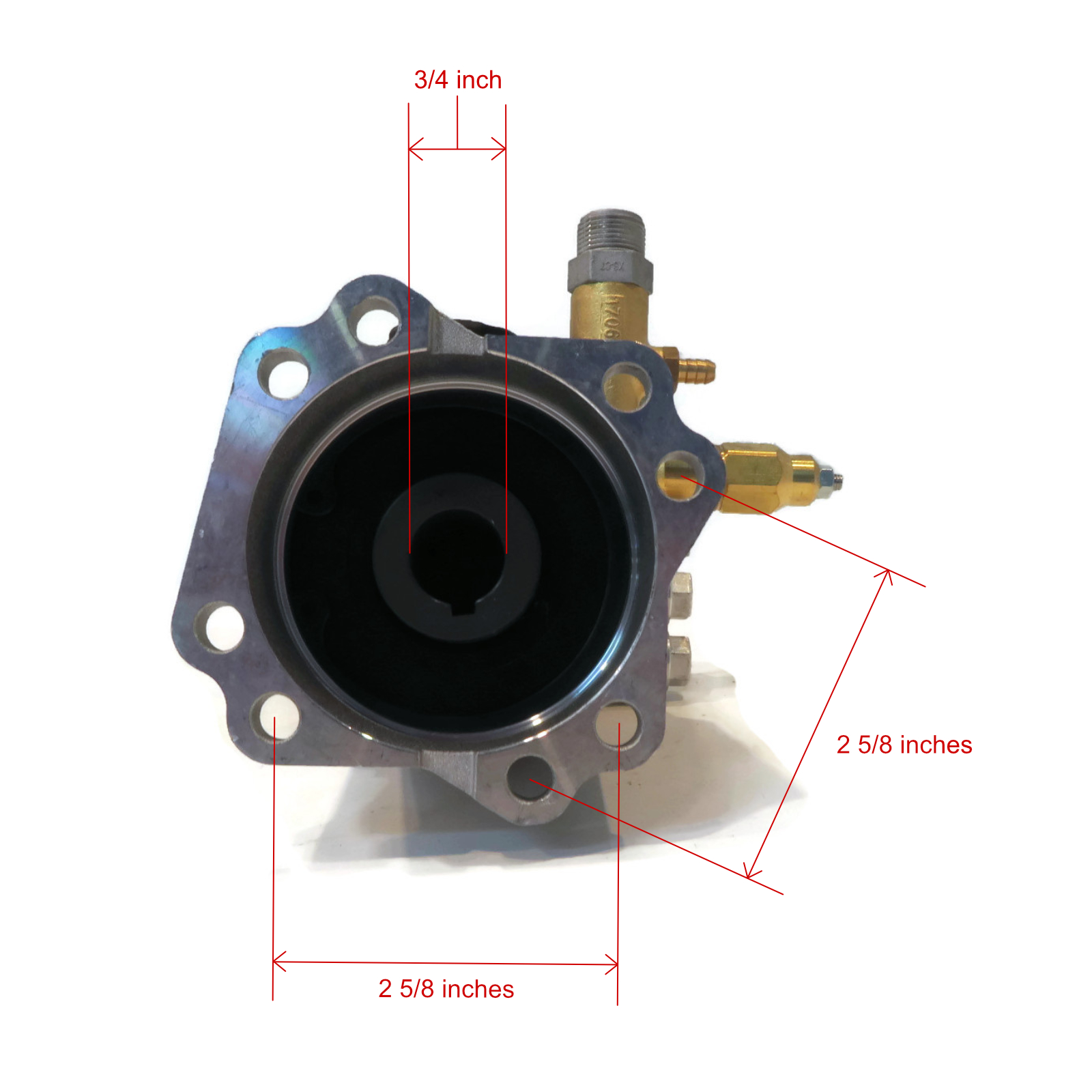 Annovi Reverberi | Genuine OEM 3000 PSI Pressure Washer Water Pump fits Snapper 020231-2, 3/4