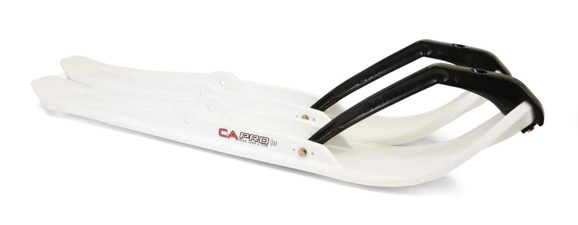 C&A Pro White XPT Snowmobile Skis w/ 4