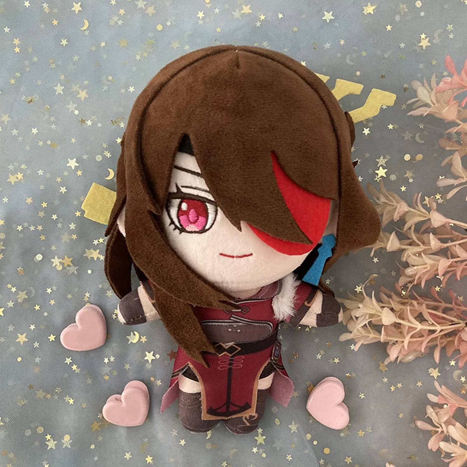 TYOMOYT Beidou Plush Toy Doll, Genshin Impact Plushie Figure Cute Soft Cartoon Doll Pillow Cosplay Props 7.87in/20cm