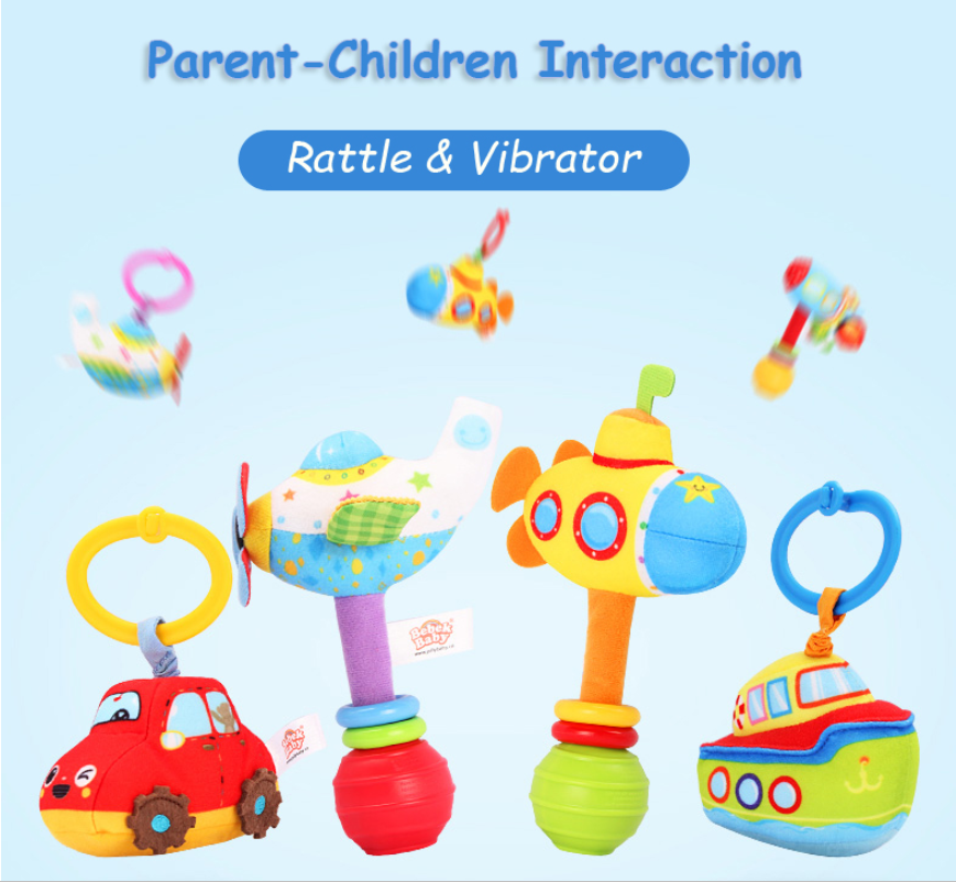 Kiddopark Hand Bell Rattle Toys Baby Bed Stroller Hanging Toys,Toy for 3-6 Month Baby Kids Boy Girl