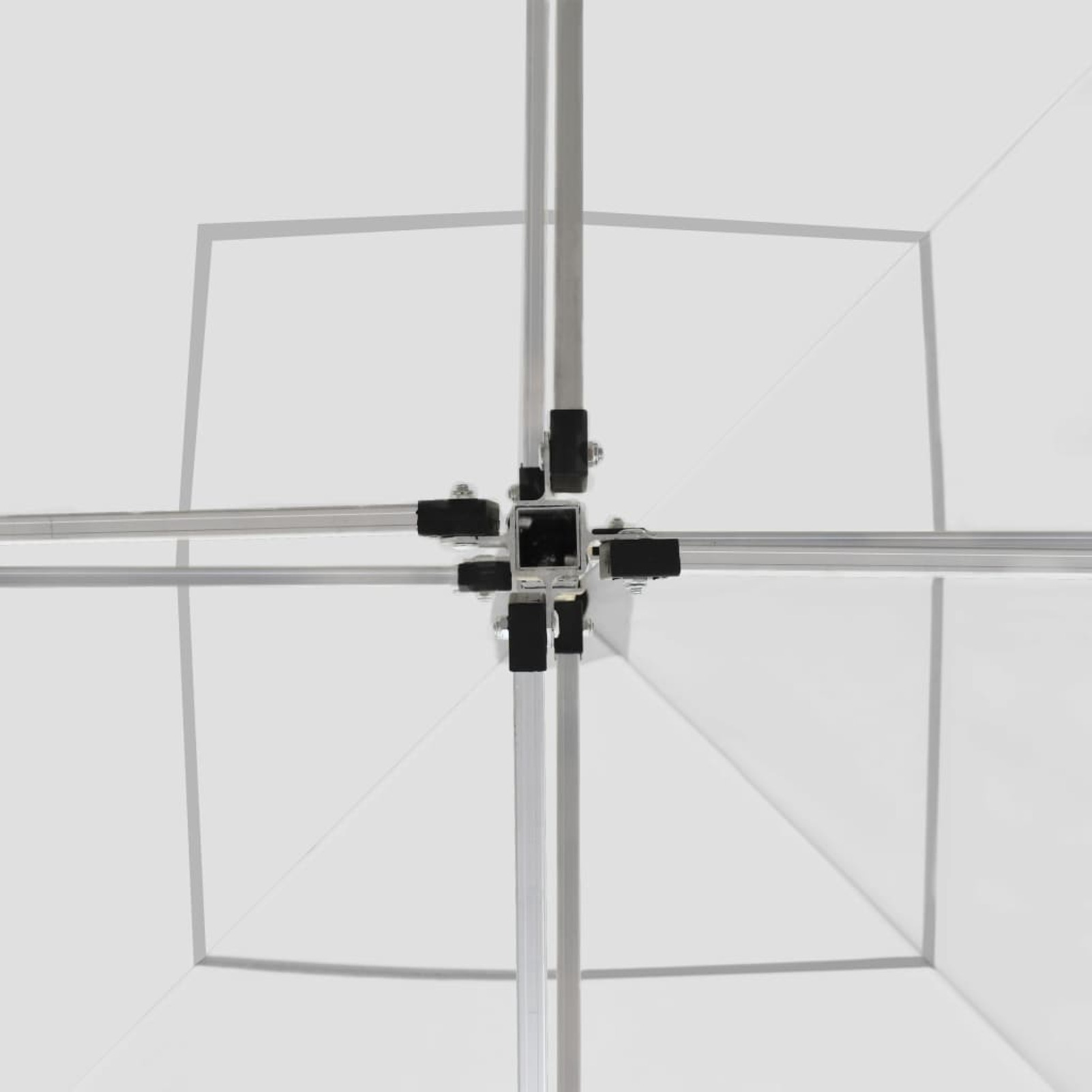 Tomshoo Professional Folding Party Tent Aluminum 9.8'x9.8' White