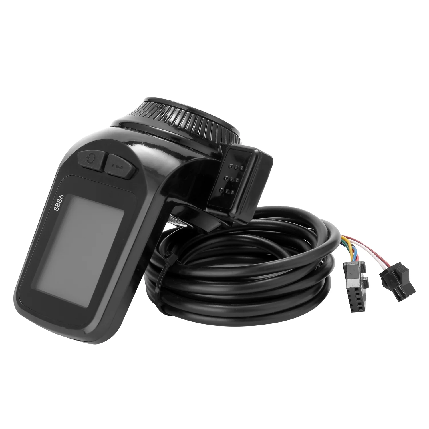 OWSOO 24V-48V/36V-60V 350W Motor Brushless Controller LCD Display Panel Thumb Throttle Electric Bicycles Scooter Brushless Controller Kit S886